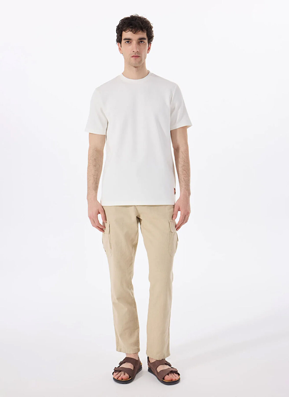 Discovery Expedition D5SM-PNT3826 Bej Relaxed Düz Erkek Pantolon