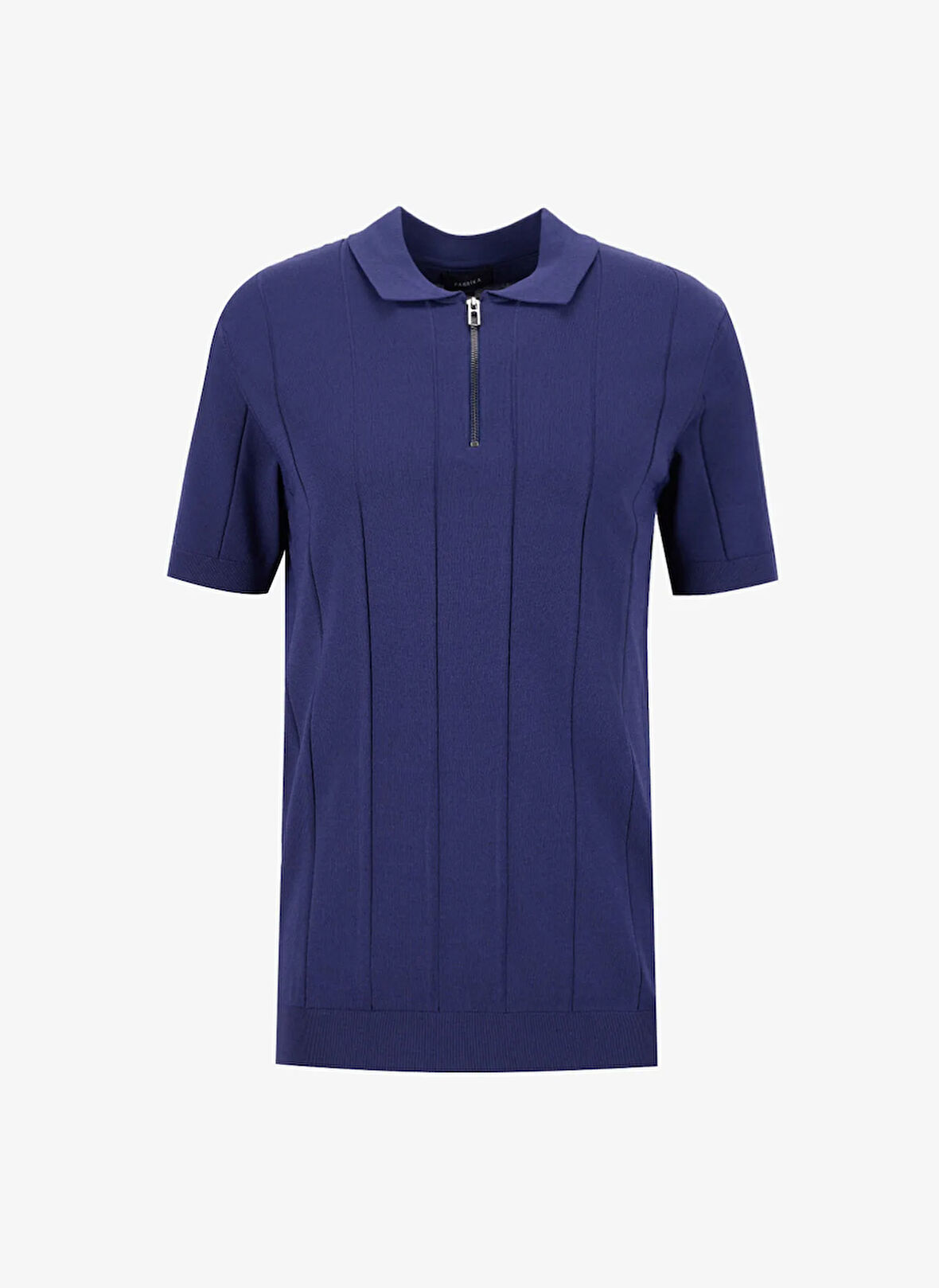 Lacivert Erkek Polo Yaka Basic Jakarlı Kazak F5SM-KZK 2938