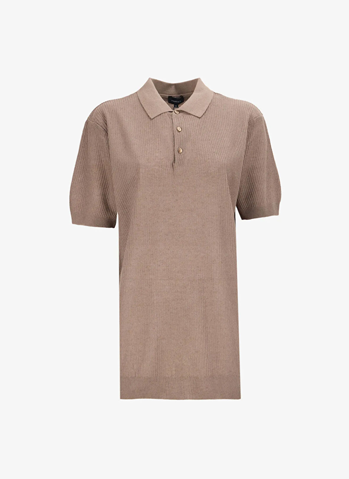 Kahve Erkek Basic Jakarlı Keten Karışımlı Kazak F5SM-KZK 2774