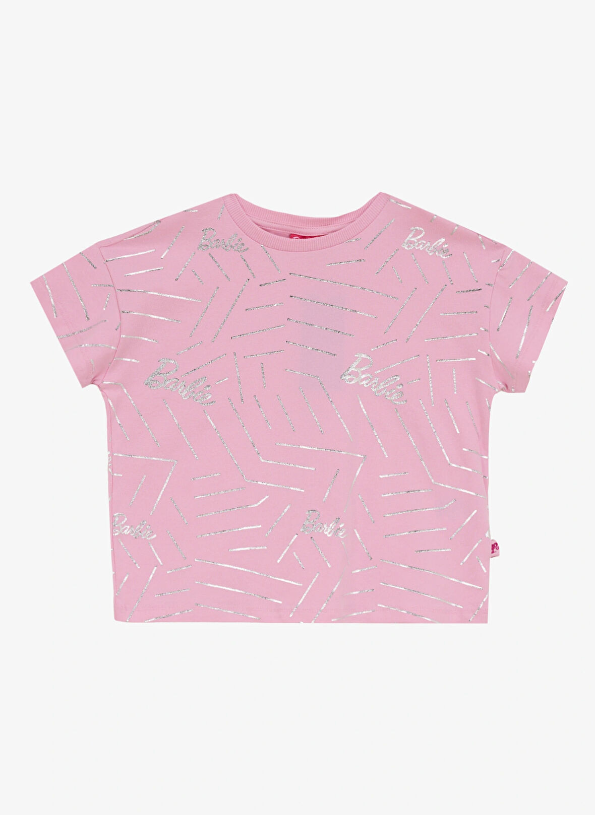 Barbie Baskılı Pembe Kız Çocuk T-Shirt BRB5SG-TST6542