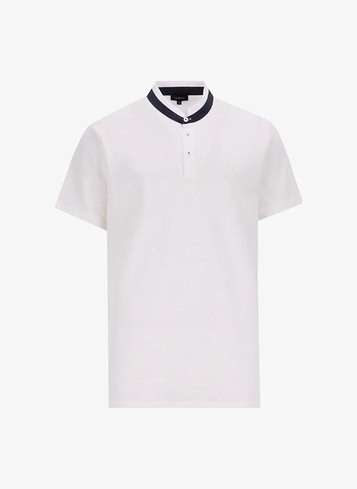 Fabrika Comfort Hakim Yaka Düz Kırık Beyaz Erkek T-Shirt FC5SM-TST 2115