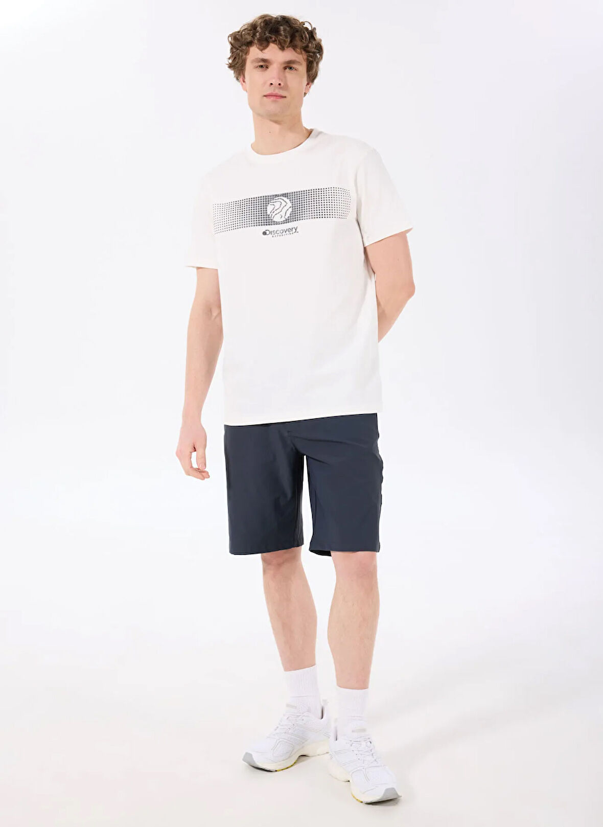 Discovery Expedition D5SM-SHT3989 Antrasit Normal Bel Relaxed Düz Erkek Şort