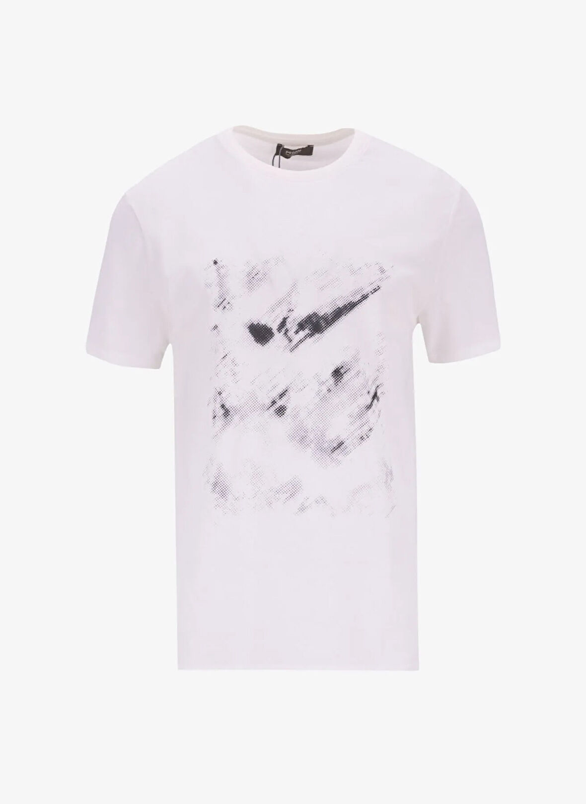 People By Fabrika Bisiklet Yaka Düz Ekru Erkek T-Shirt PBF5SM-TST 5101