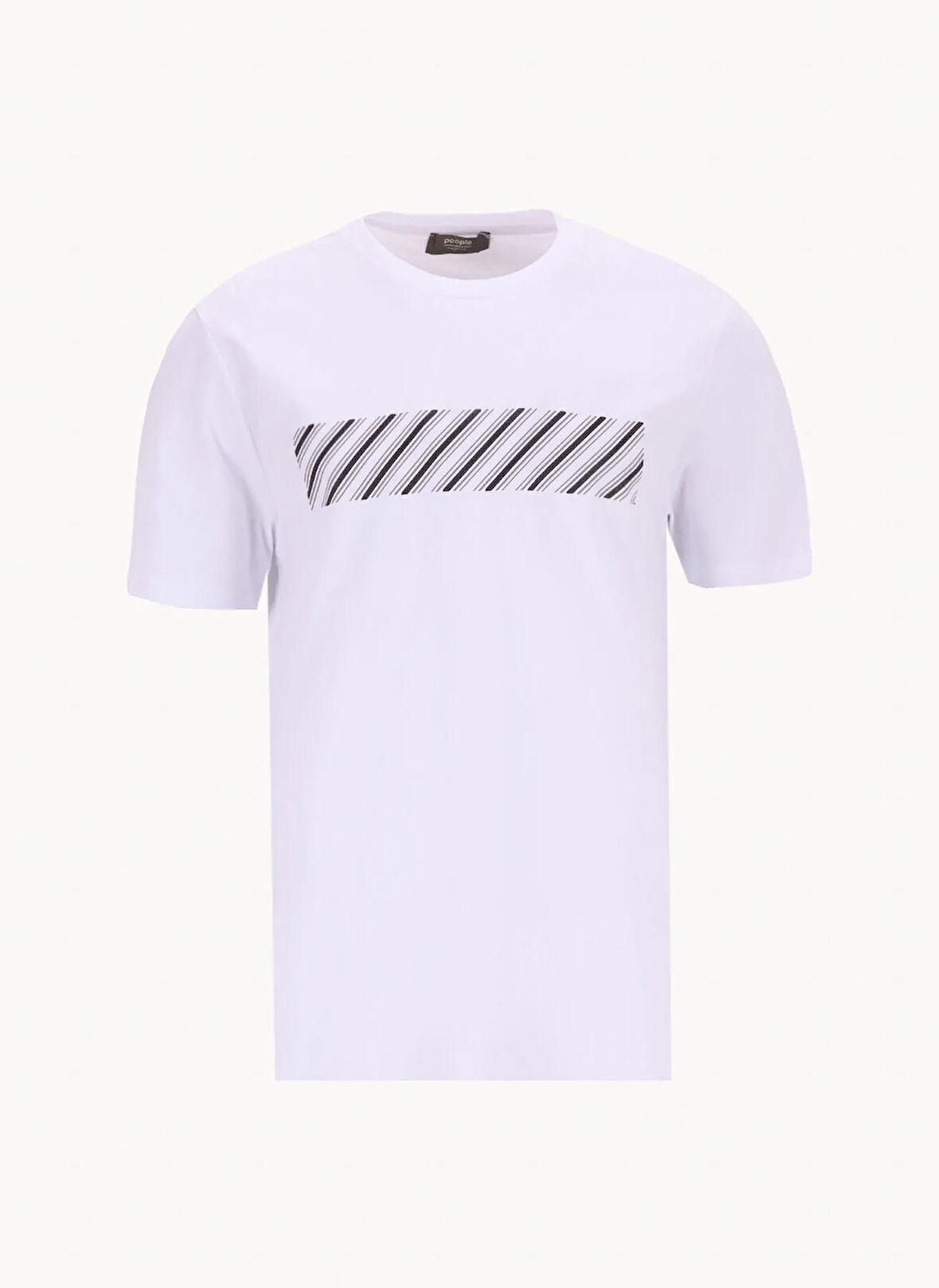 Beyaz Erkek Basic T-Shirt PBF5SM-TST 5102
