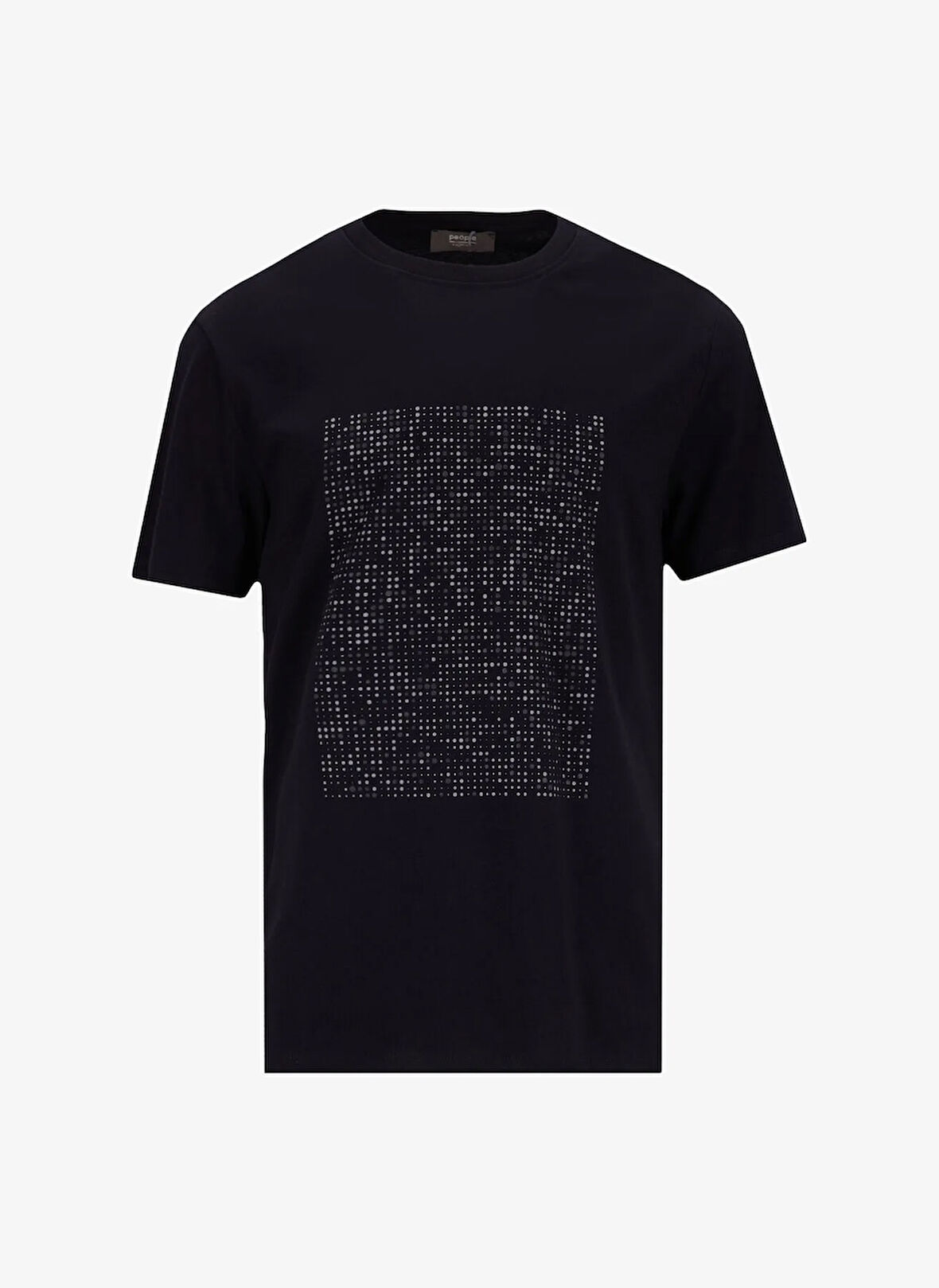 Siyah Erkek Bisiklet Yaka Basic Fit T-Shirt PBF5SM-TST 5106