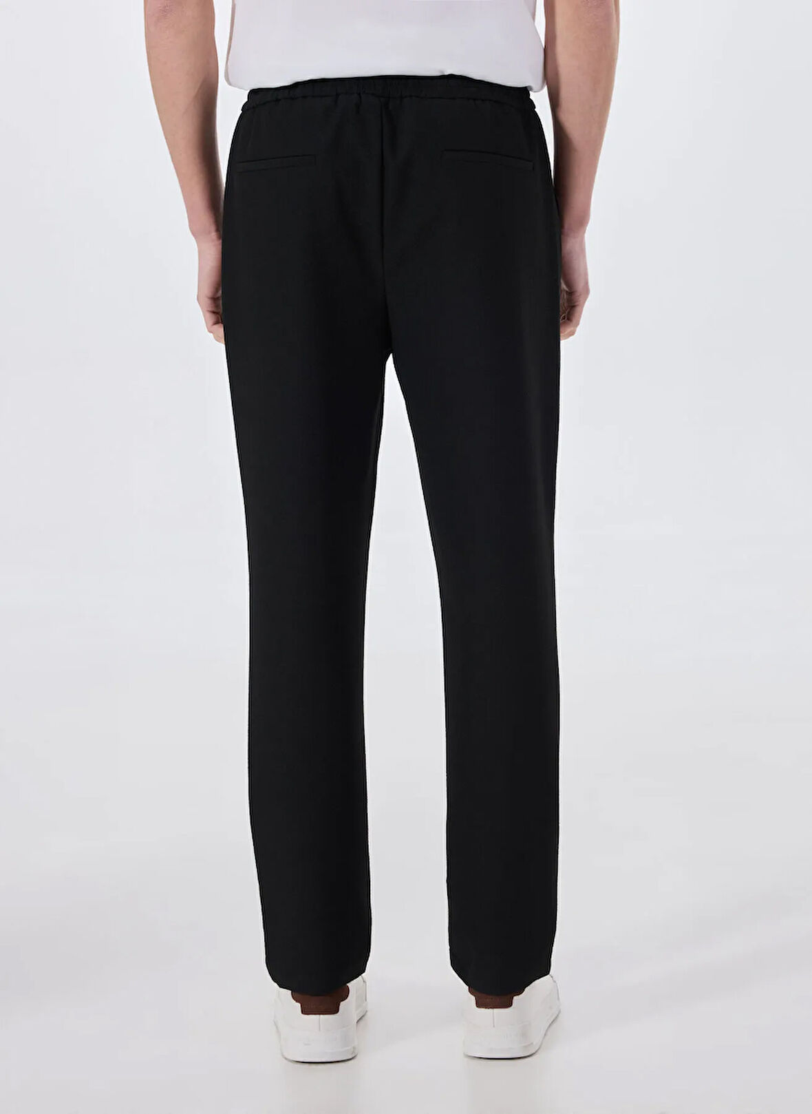 Limon Bağlamalı Bel Normal Paça Siyah Erkek Chino Pantolon MML5SM-PNT 9535