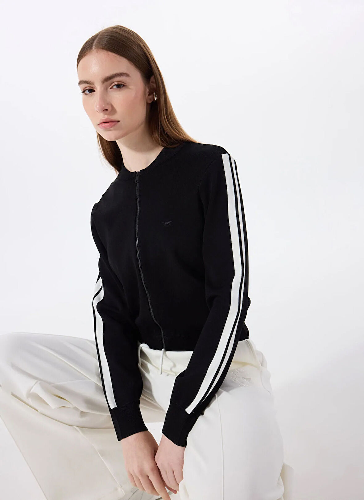 Mustang Siyah Kadın Hırka M5SL-HRK1914