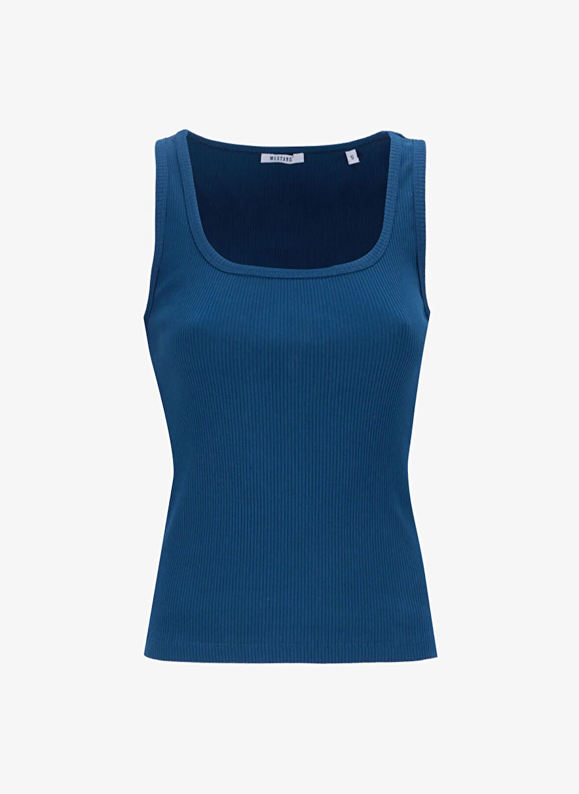 Mustang U Yaka Fitilli Lacivert Kadın Atlet M5SL-TST1149