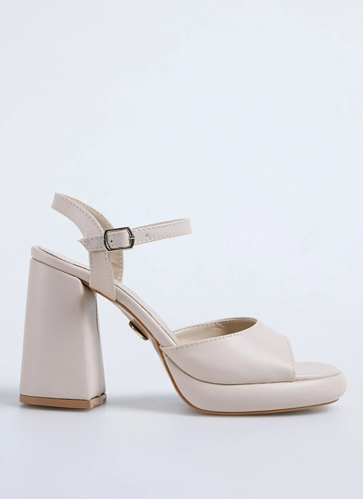 Fabrika Bej Kadın Topuklu Ayakkabı NOSAH