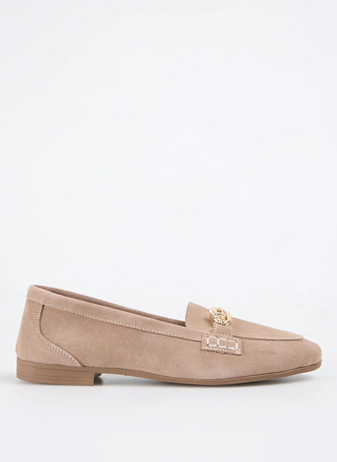 Fabrika Deri Bej Kadın Loafer D-SELAH