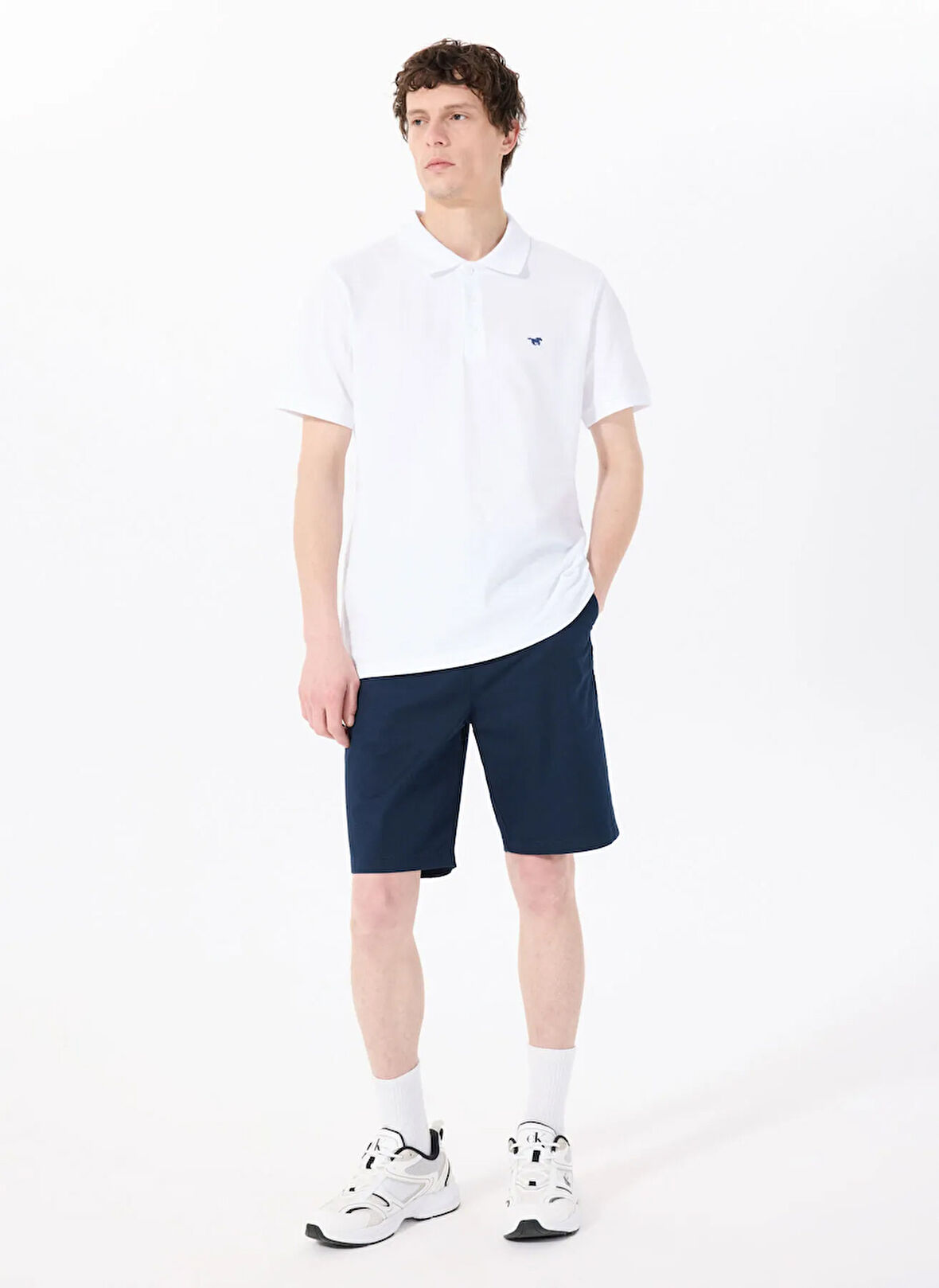 Mustang Chino Şort, L, Lacivert