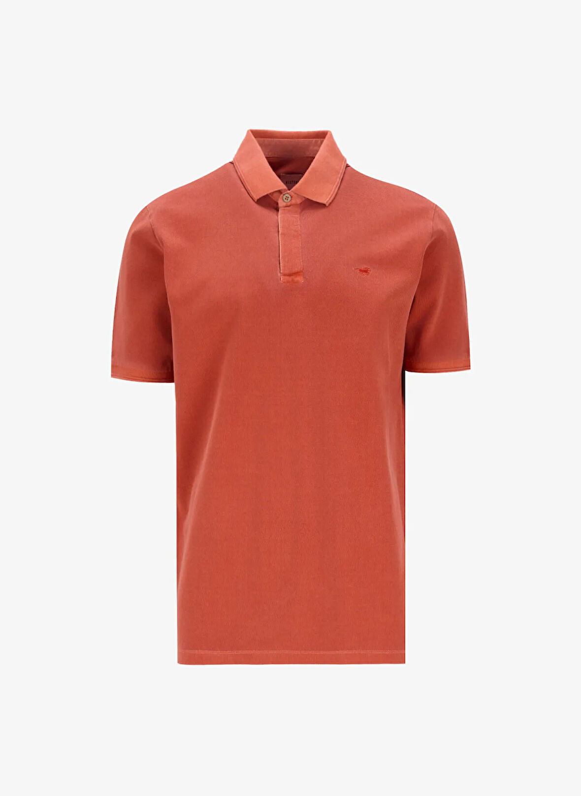 Mustang Nakışlı Turuncu Erkek Polo T-Shirt M5SM-TST1326