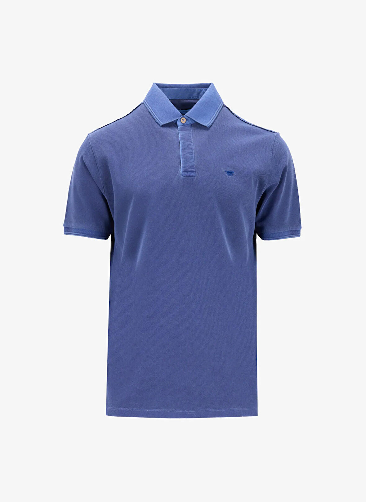 Mustang Nakışlı Lacivert Erkek Polo T-Shirt M5SM-TST1326
