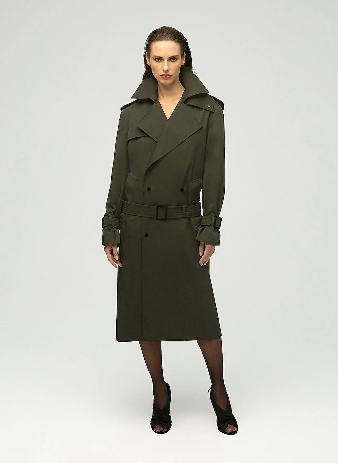 Maximus Haki Kadın Trençkot Victoria Su Geçirmez Trençkot