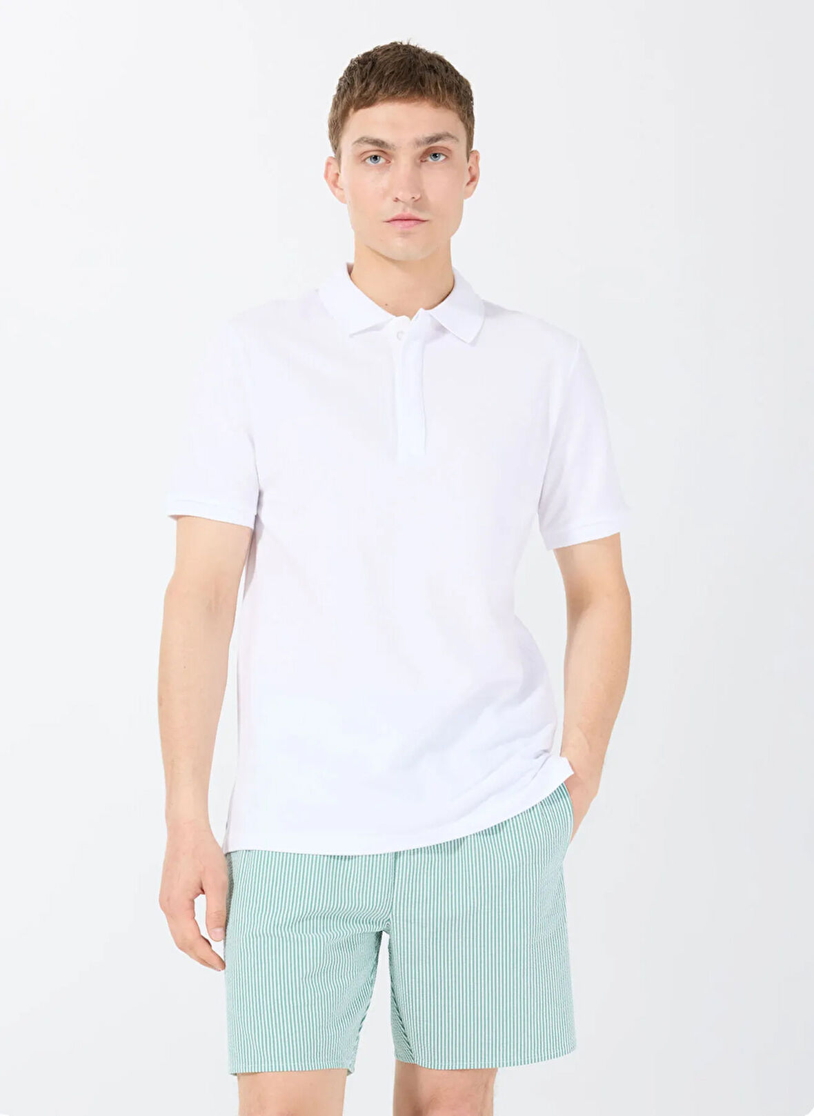 Jeep Beyaz - Haki Erkek Şort Mayo J5WM-MY7516