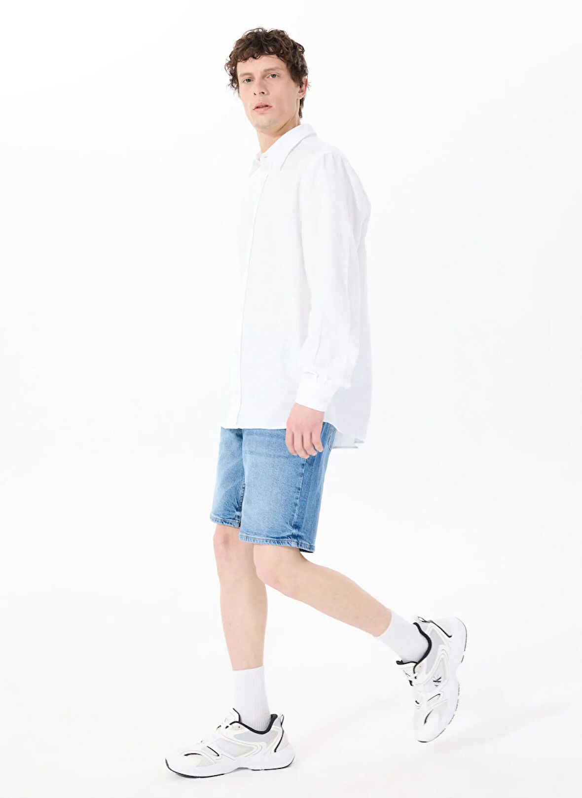 Mustang Mavi Erkek Standart Yıkamalı Denim Şort DENVER - 1806