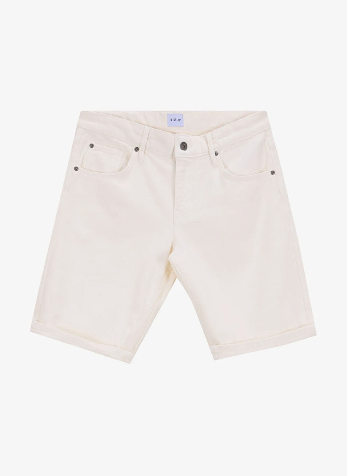 Mustang Denim Şort, 34, Beyaz