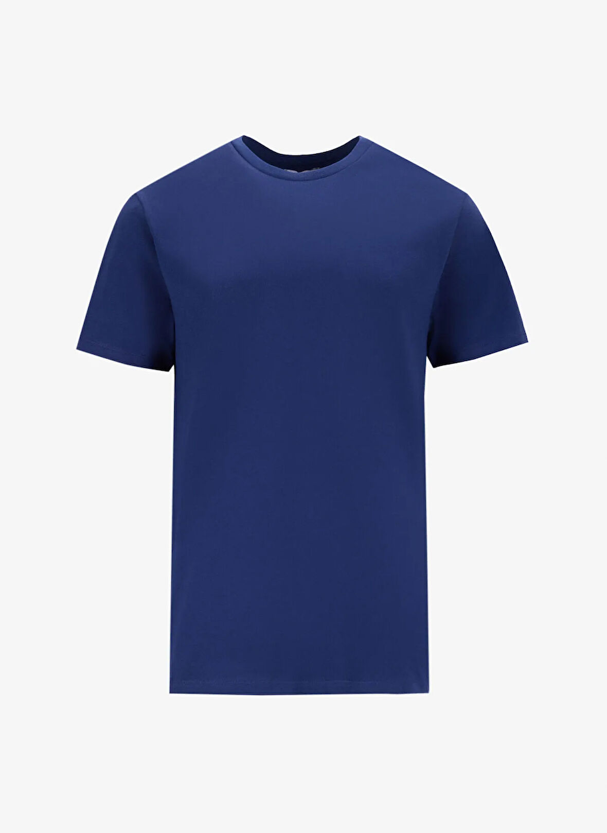 Limon Bisiklet Yaka Düz Lacivert Erkek T-Shirt MML5SM-TST 9544