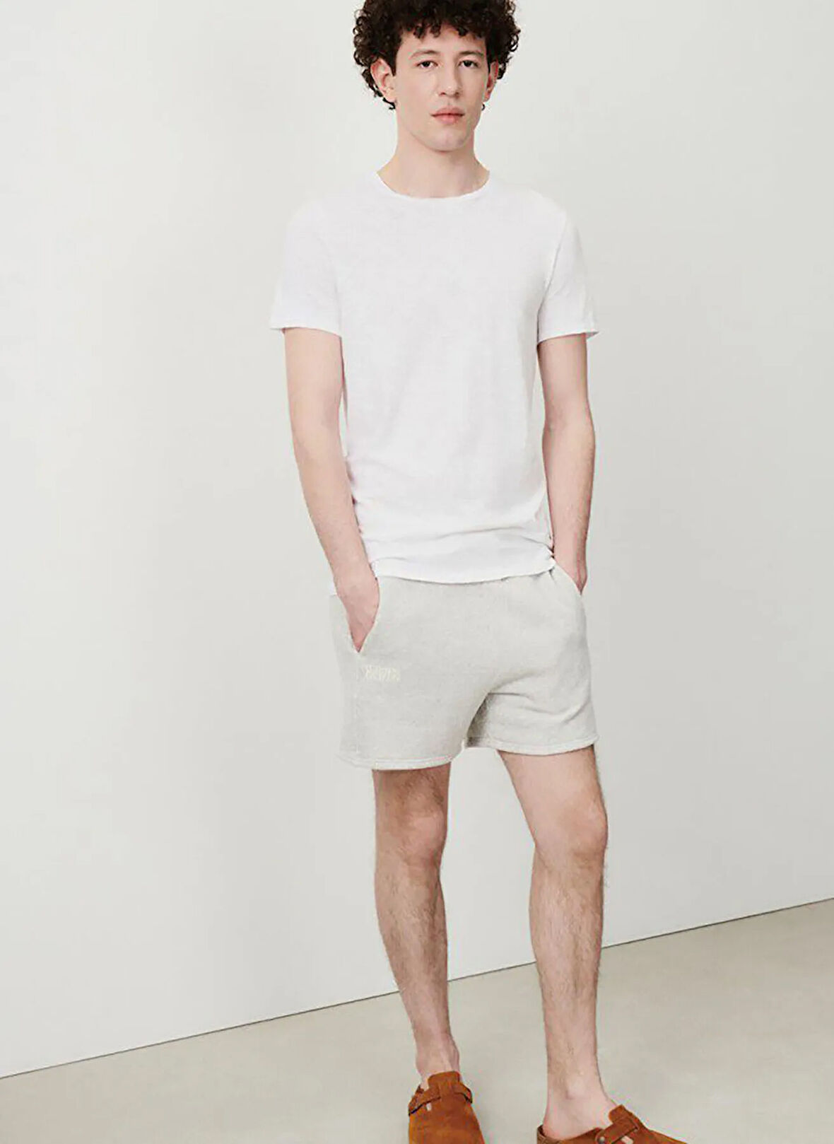 Beyaz Erkek Standart T-Shirt MBYSA18BE25BLANC