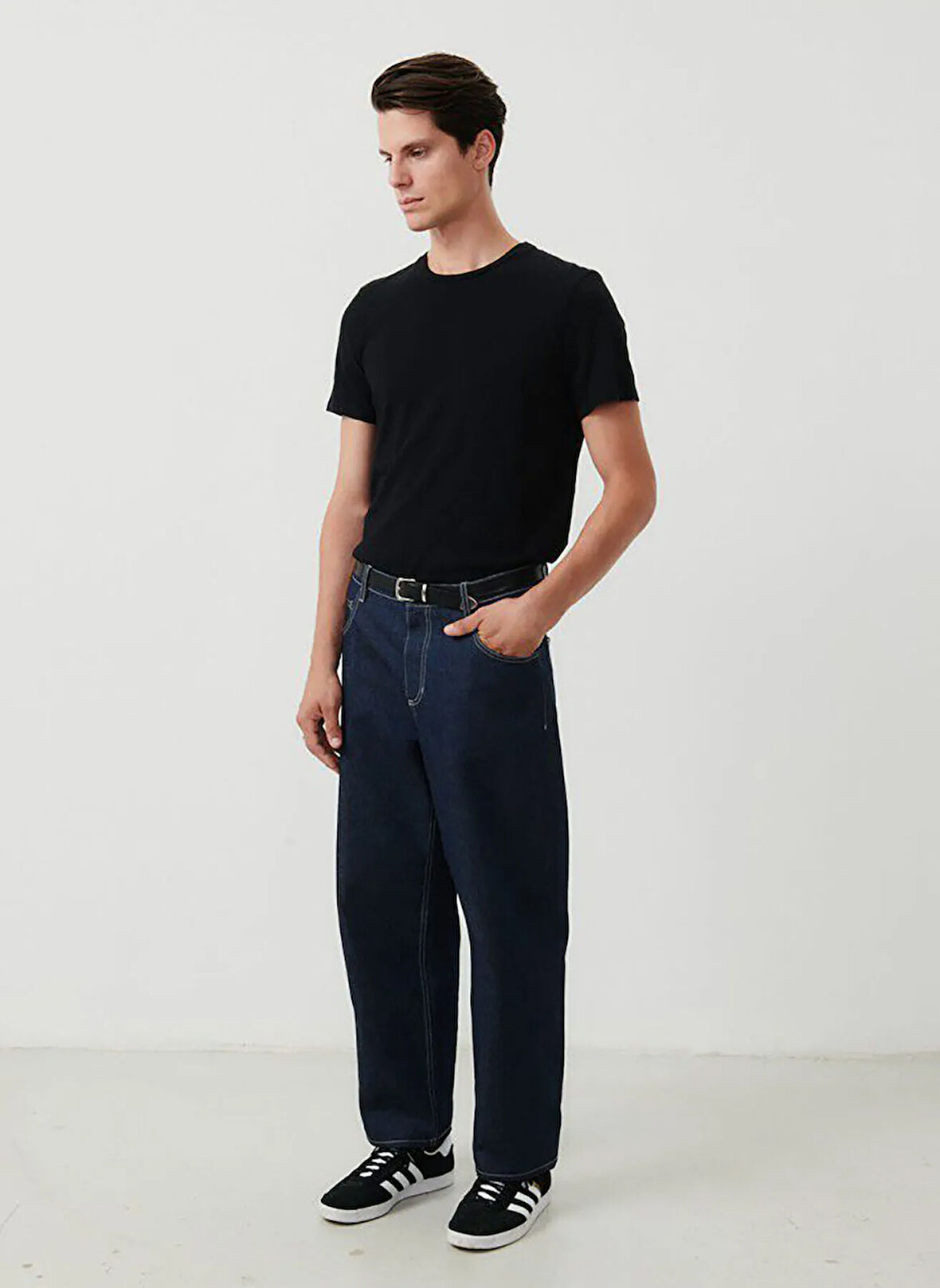 Siyah Erkek Standart T-Shirt MBYSA18BE25NOIR