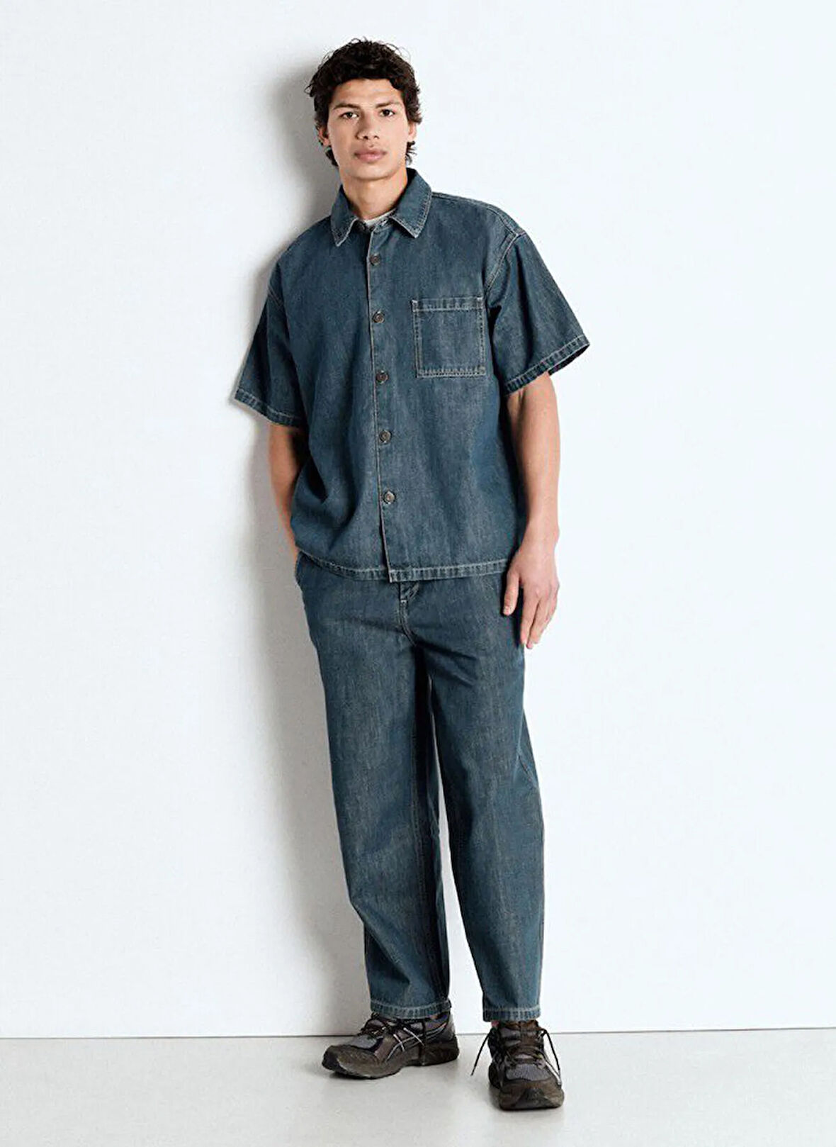 Erkek Straight Fit Gömlek MOZY06AE25MEGRECAS