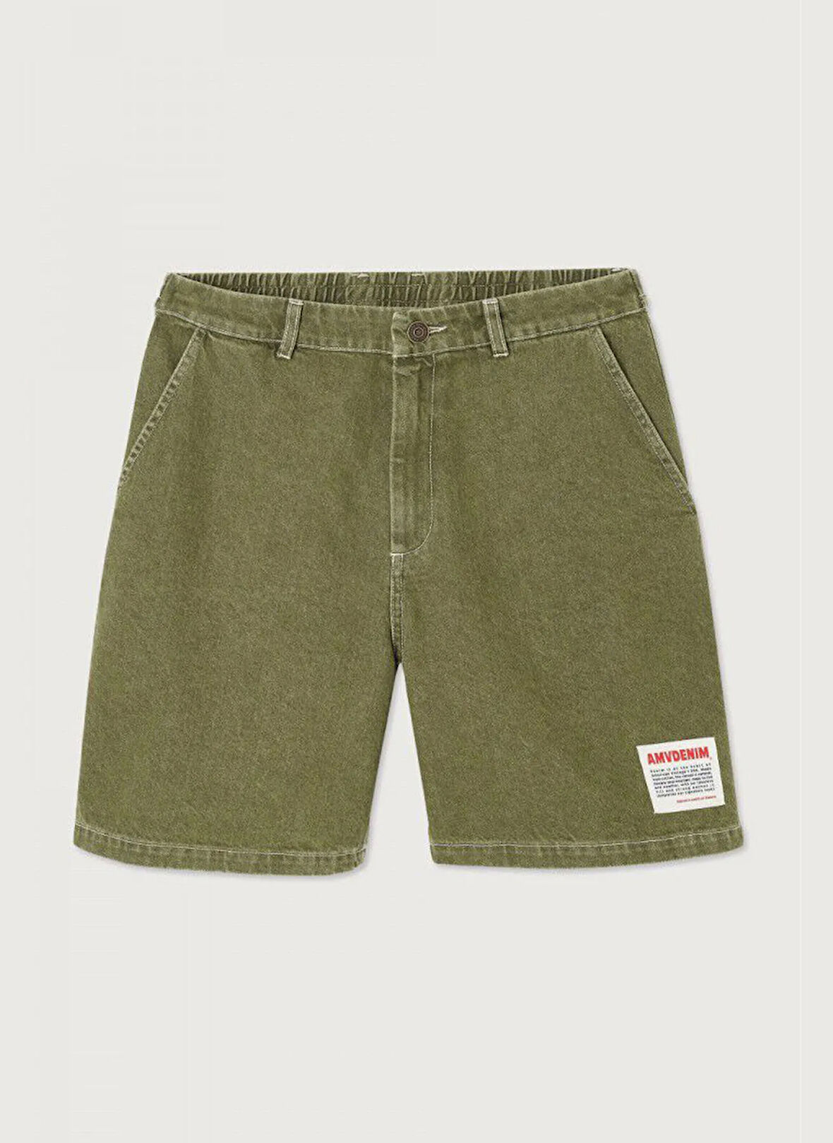 Haki Erkek Straight Denim Şort MUZA09AE25KAKI