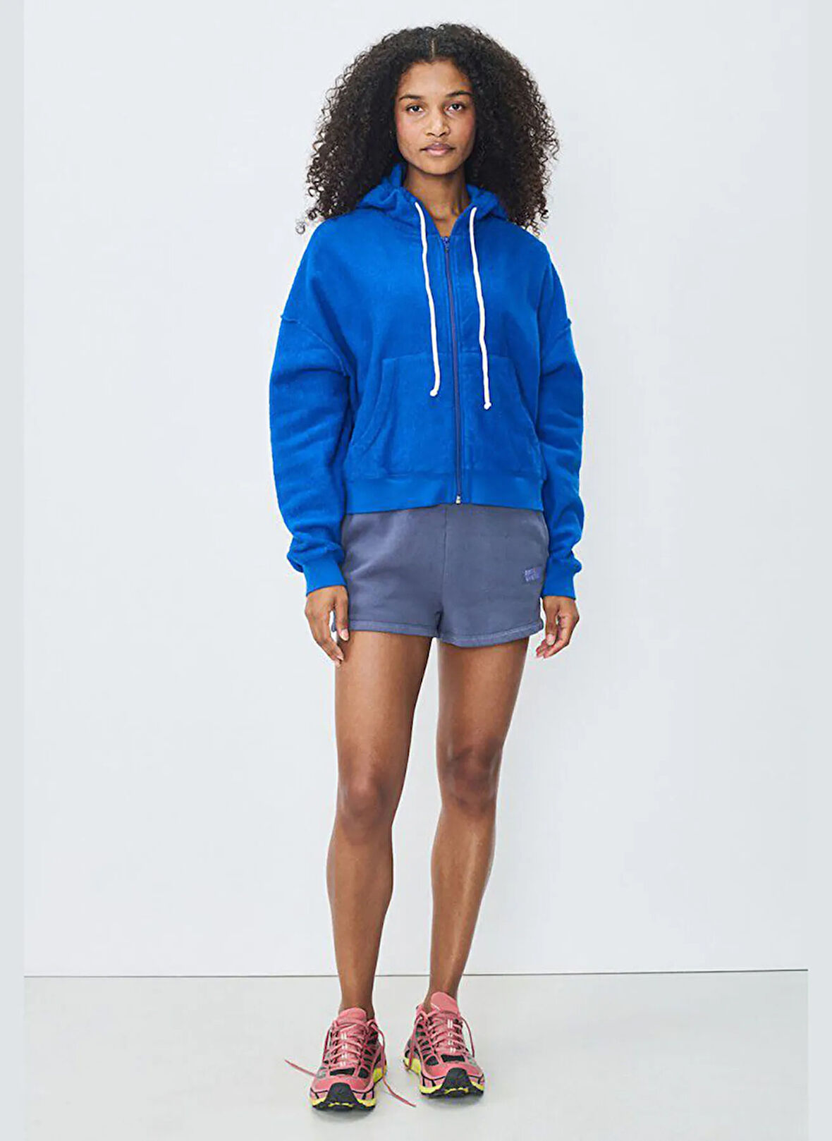 American Vintage Yuvarlak Yaka Düz Mavi Kadın Sweatshırt BOBY03FE25_BLEU DE PRU