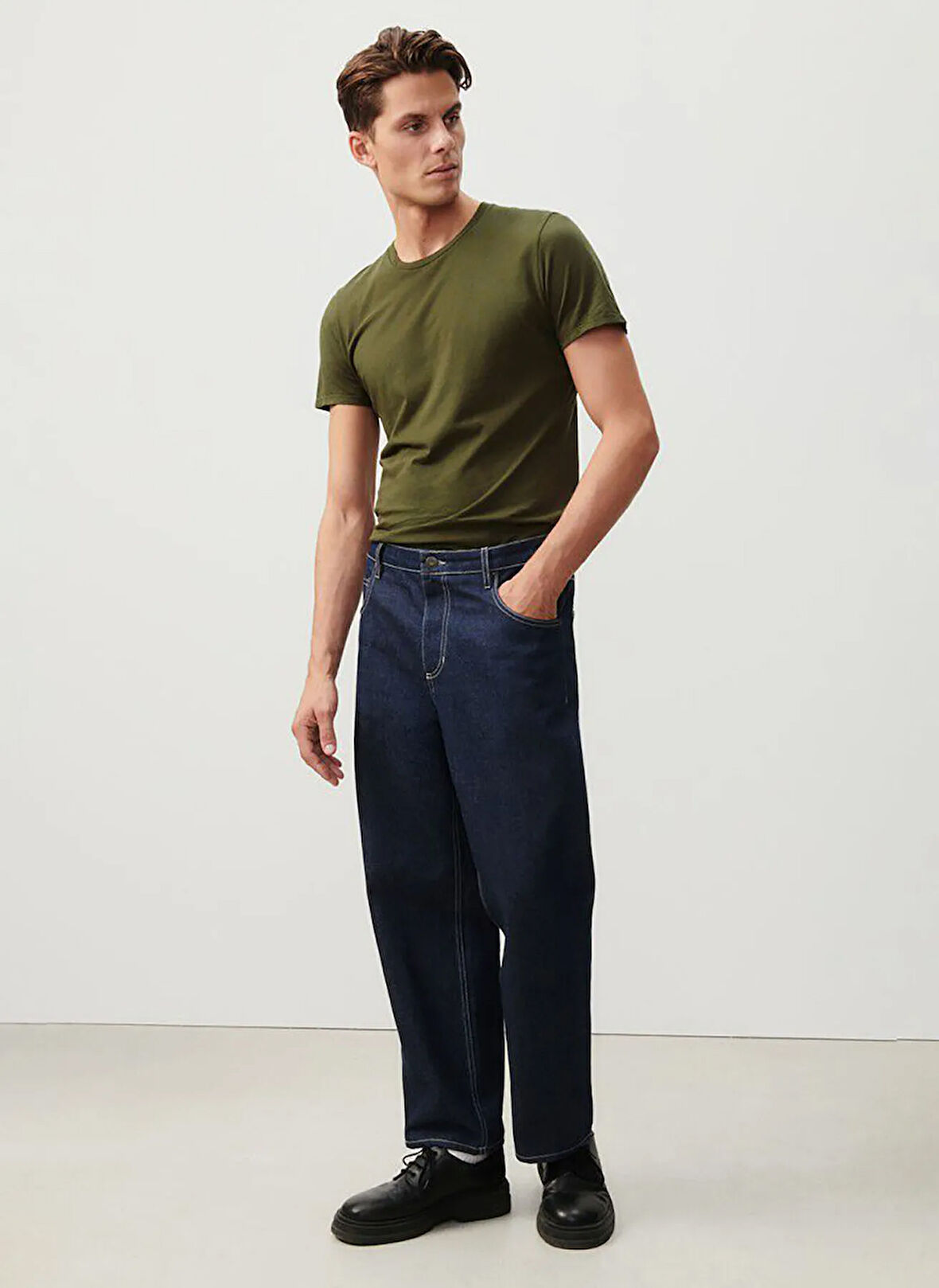 Haki Erkek Straight Denim Ceket MUZA06AE25KAKI