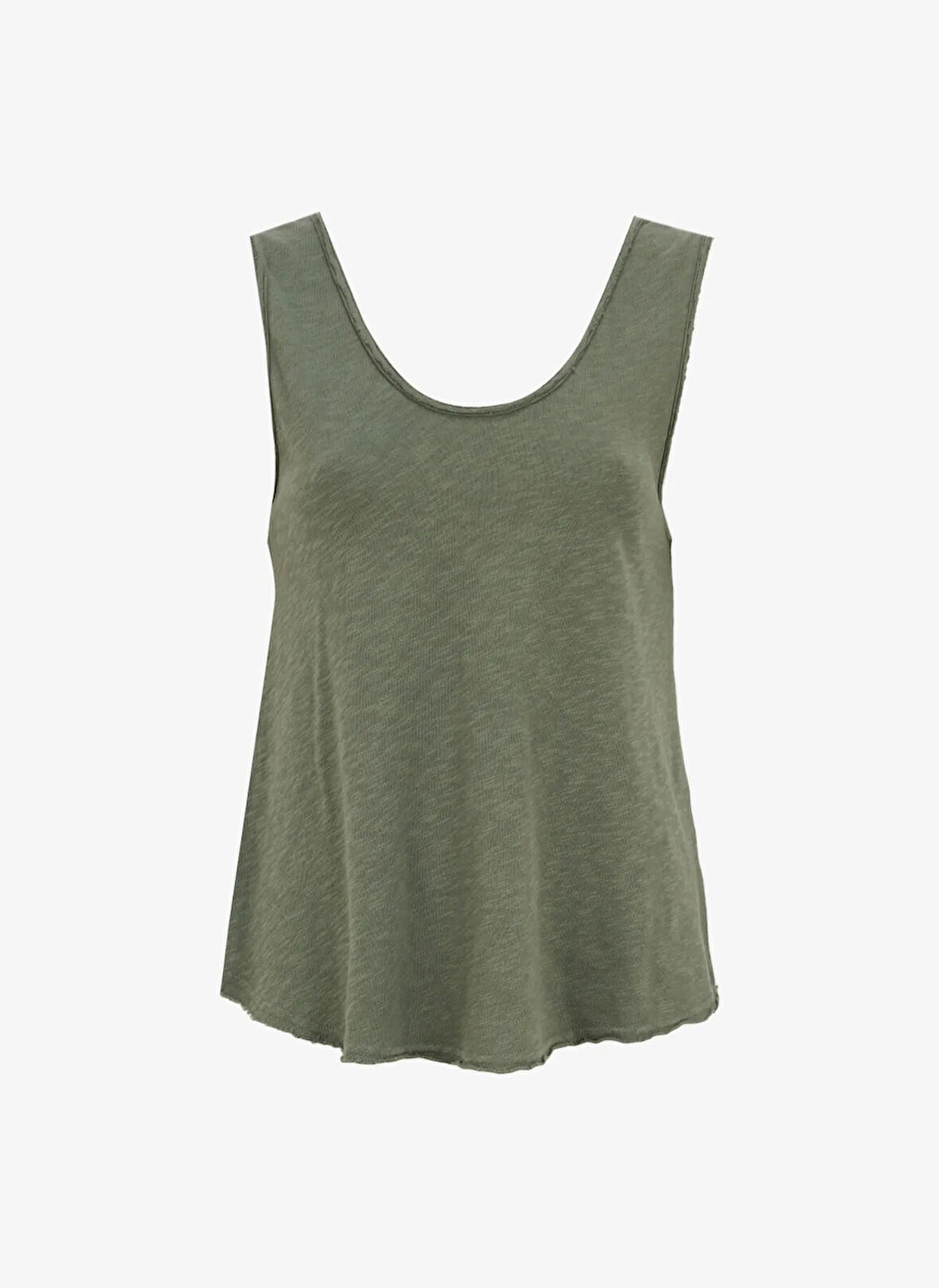 Haki Kadın Bol Kesim T-Shirt SON29GE25_TORTUE VINTA