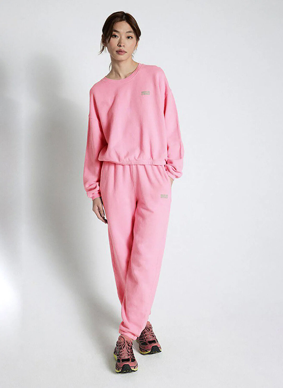 Kırmızı Kadın Oversize T-Shirt GAMI02DE25_FRAISE