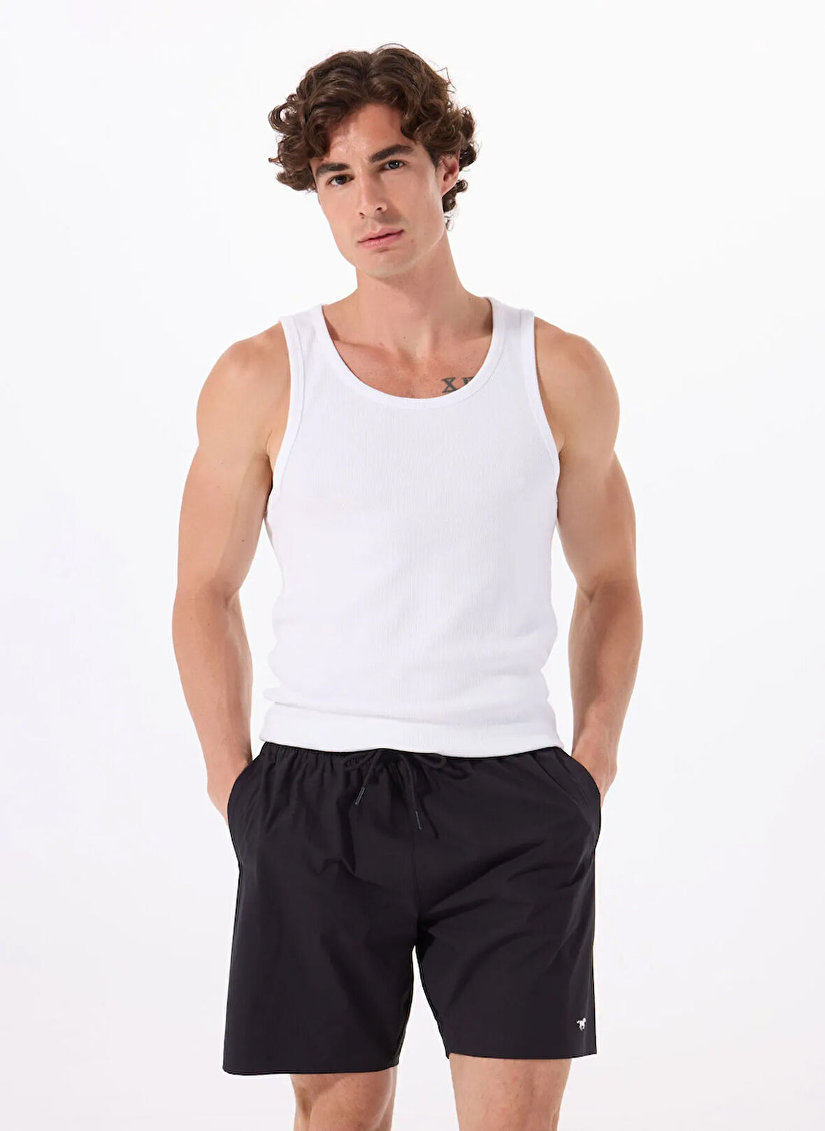 Mustang Siyah Erkek Şort Mayo M5SM-SRT0002