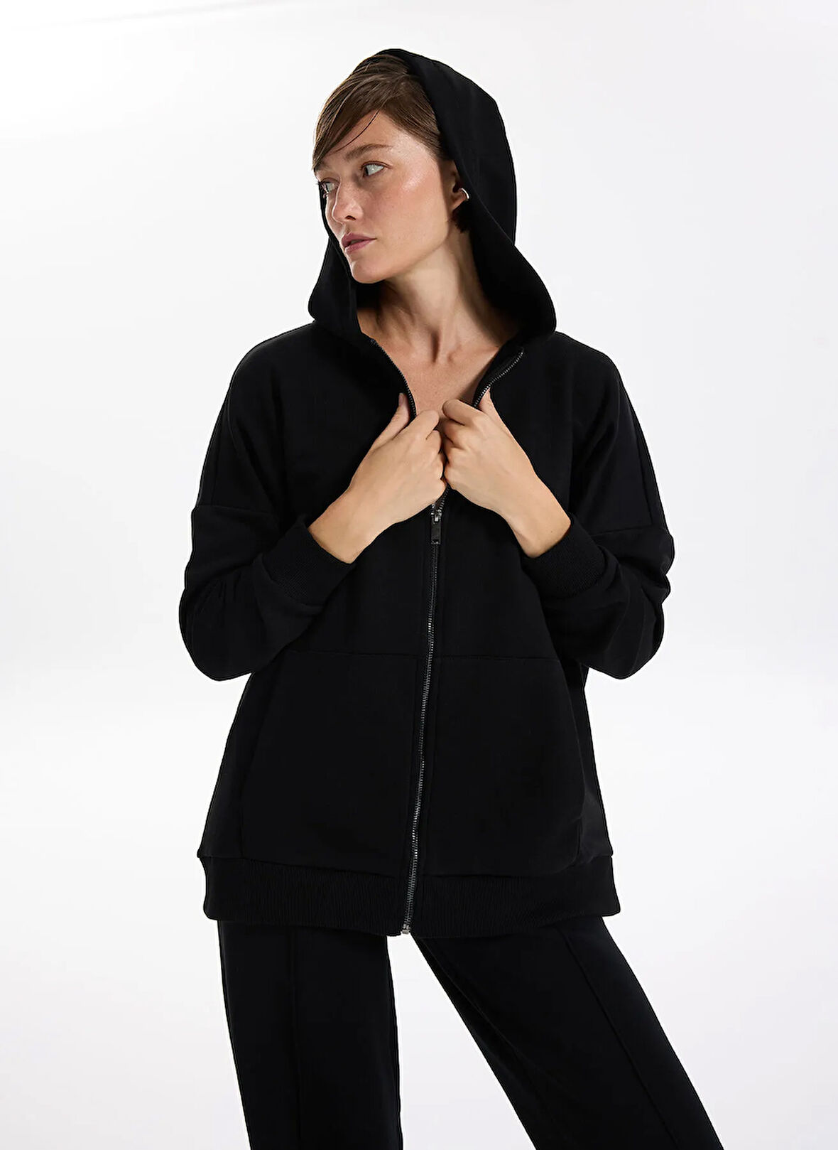 Fabrika Siyah Kadın Sweatshırt TATAM-Y