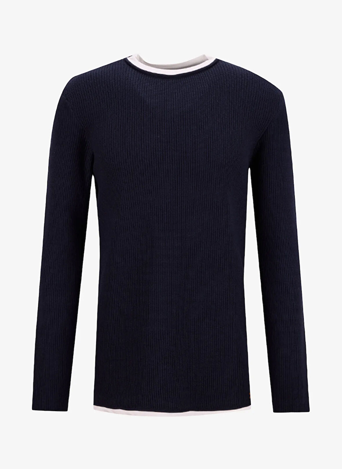 Jeep Bisiklet Yaka Basic Düz Lacivert Erkek Kazak J4WM-KZK4300