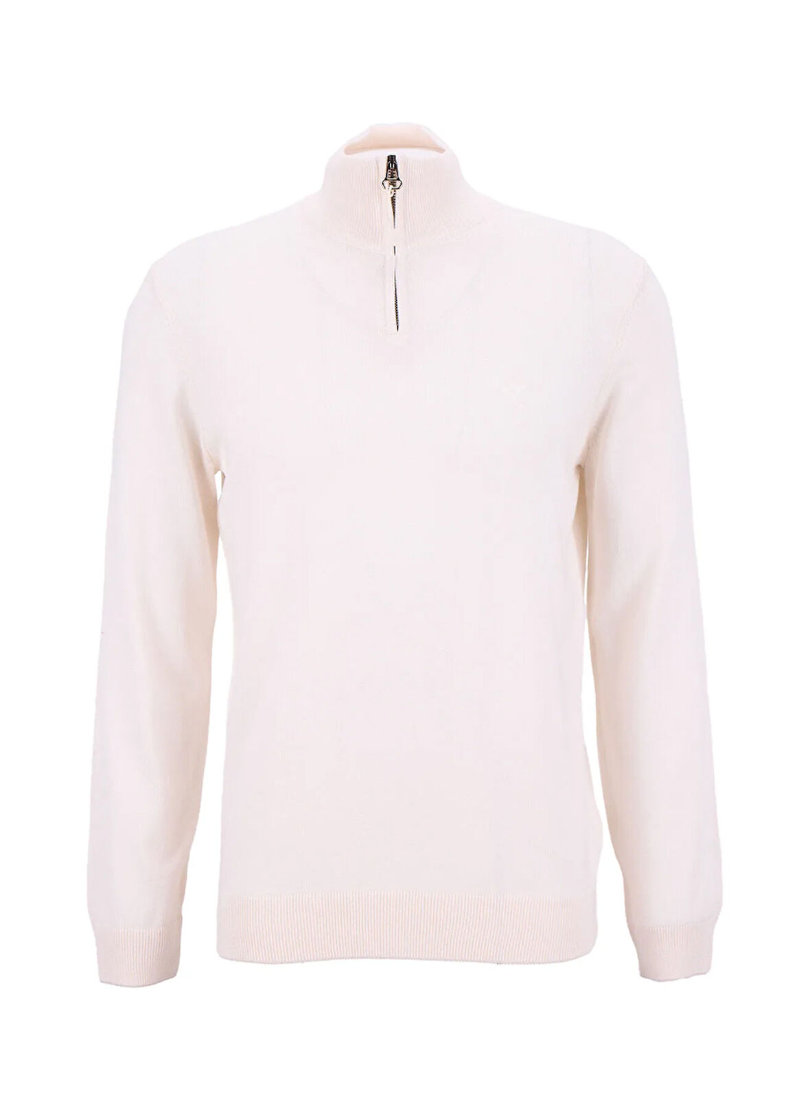 Fabrika Bato Yaka Basic Düz Ekru Erkek Kazak F5WM-KZK 2555