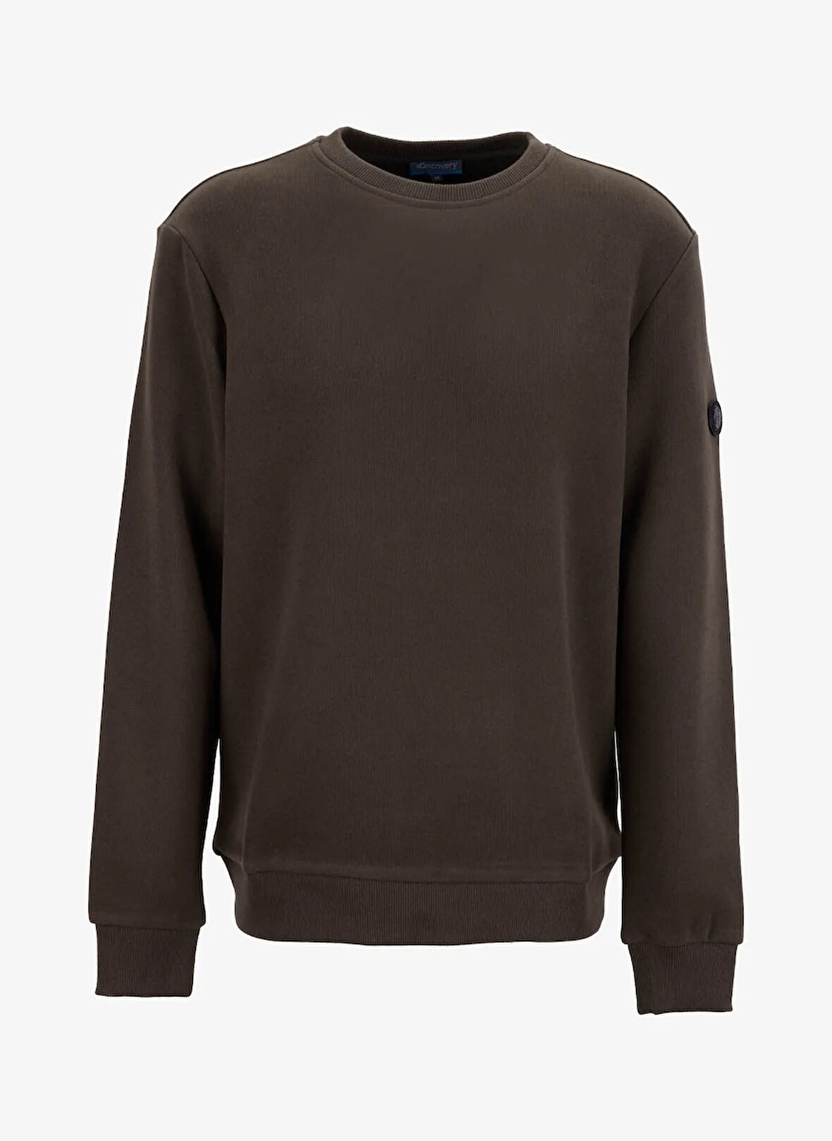 Discovery Expedition D5WM-SWT3940 Haki Bisiklet Yaka Relaxed Düz Erkek Sweatshırt