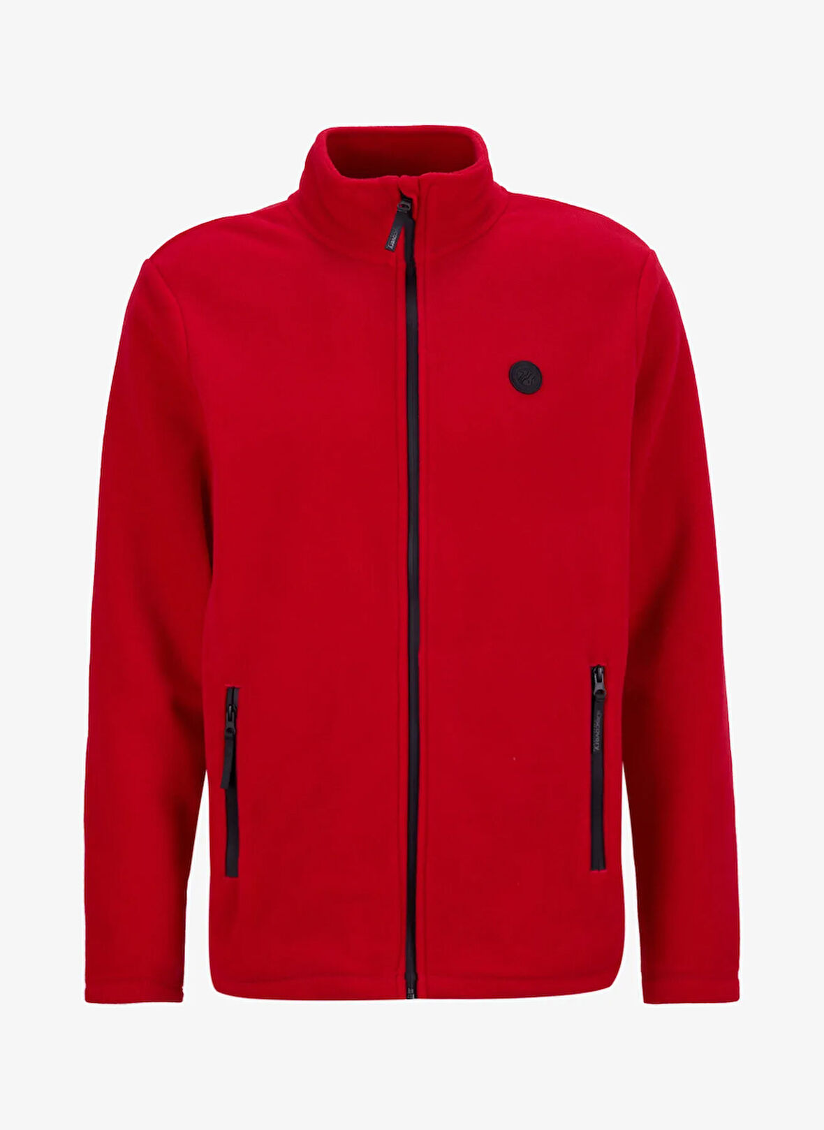 Discovery Expedition D5WM-SWT3301 Kırmızı Dik Yaka Basic Düz Erkek Polar Sweatshırt