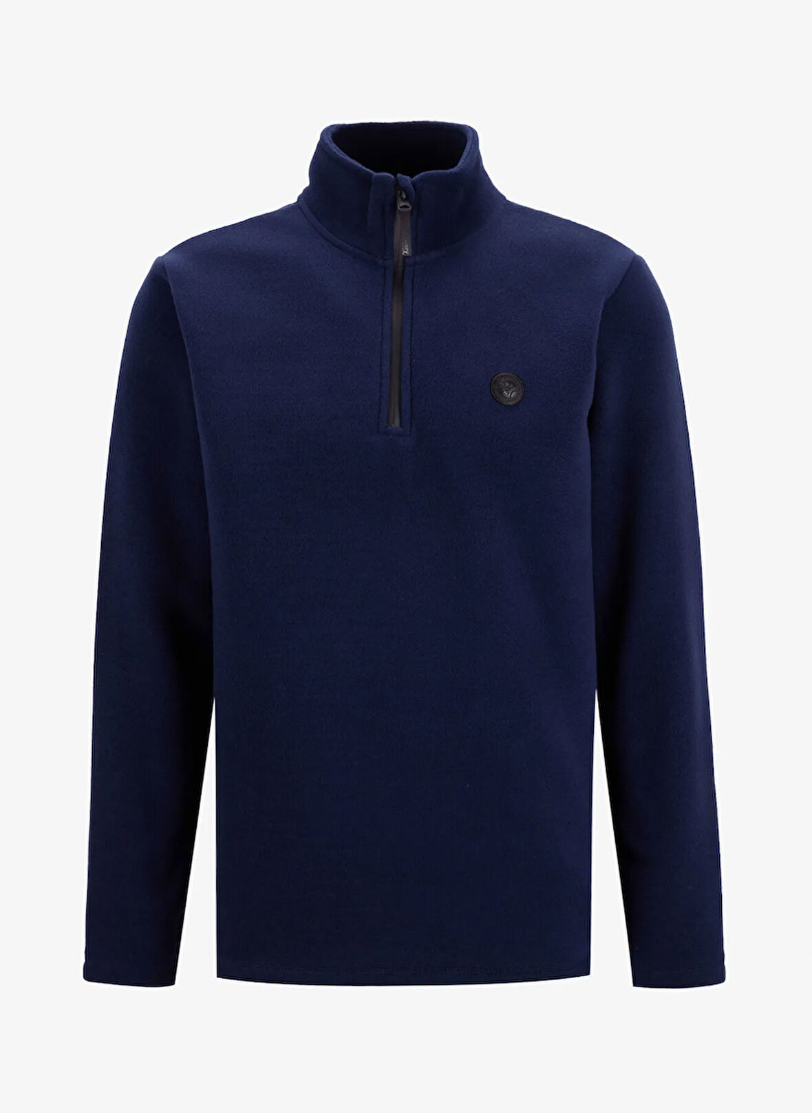 Discovery Expedition D5WM-SWT3300 Lacivert Fermuarlı Yaka Basic Düz Erkek Polar Sweatshırt