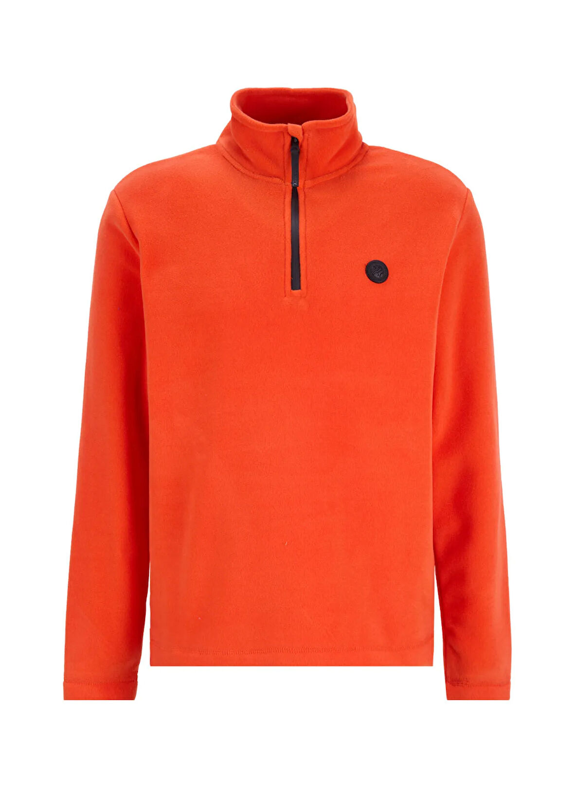 Discovery Expedition D5WM-SWT3300 Turuncu Fermuarlı Yaka Basic Düz Erkek Polar Sweatshırt