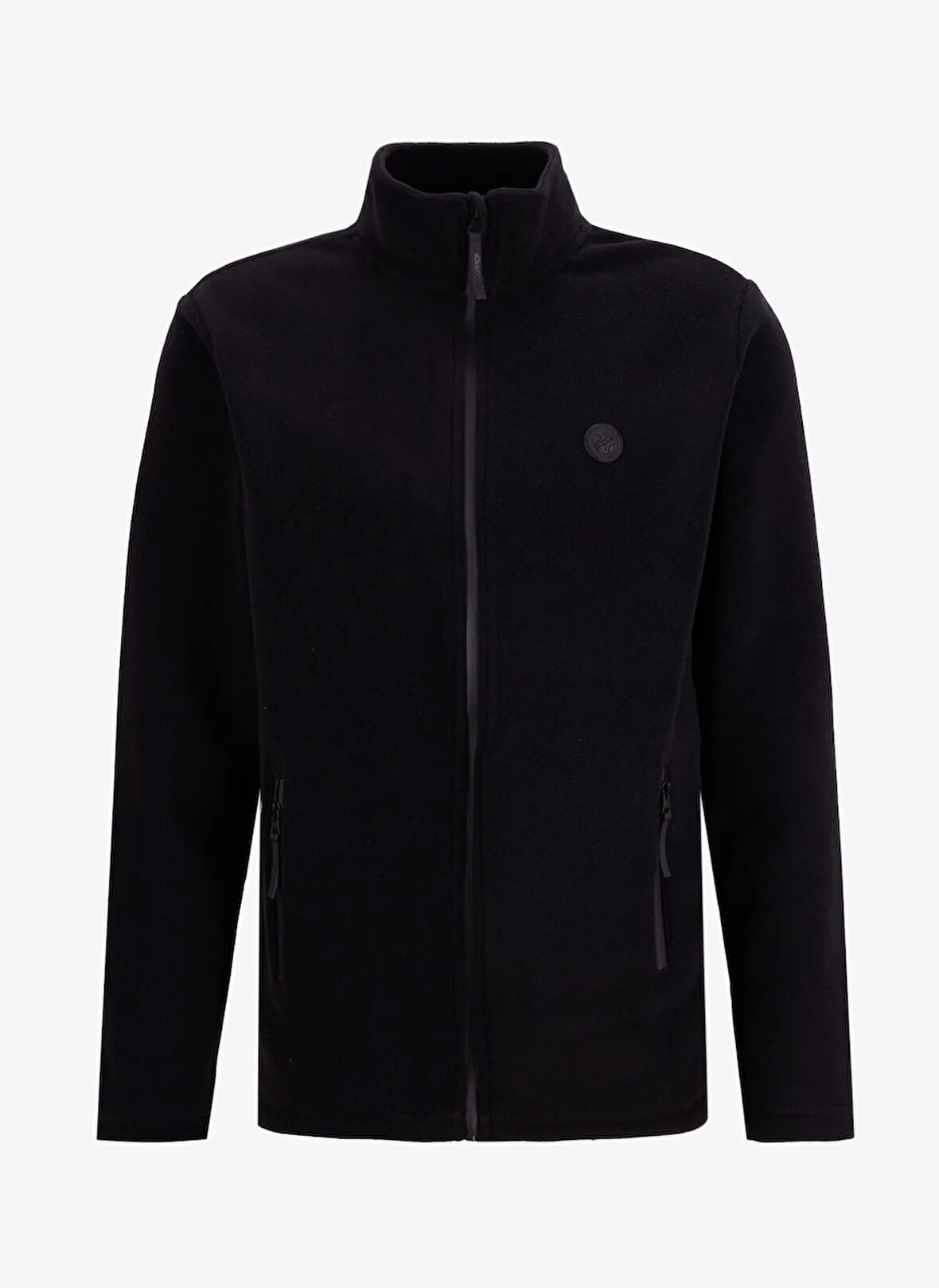 Discovery Expedition D5WM-SWT3301 Siyah Dik Yaka Basic Düz Erkek Polar Sweatshırt