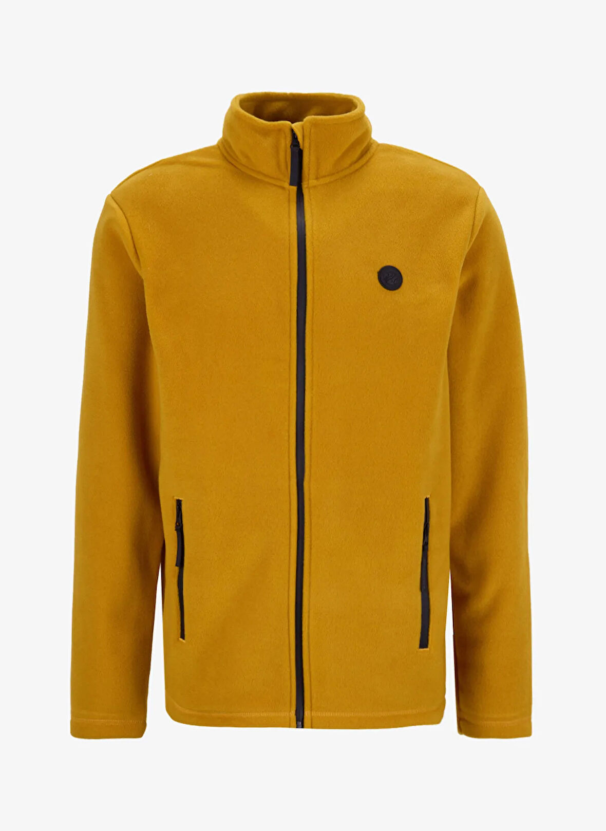Discovery Expedition D5WM-SWT3301 Hardal Dik Yaka Basic Düz Erkek Polar Sweatshırt