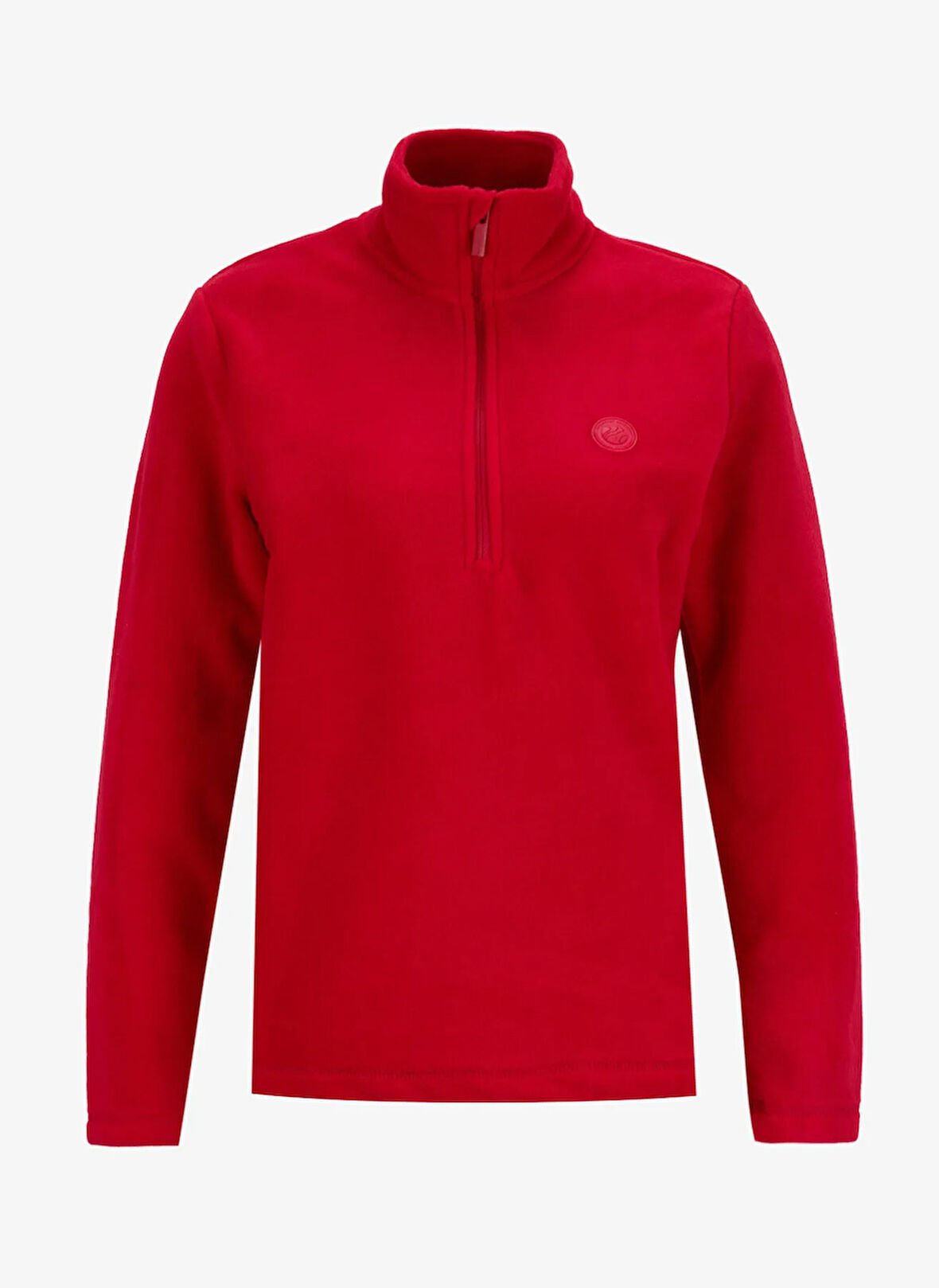 Discovery Expedition D5WL-SWT3302 Kırmızı Fermuarlı Yaka Basic Düz Kadın Polar Sweatshırt