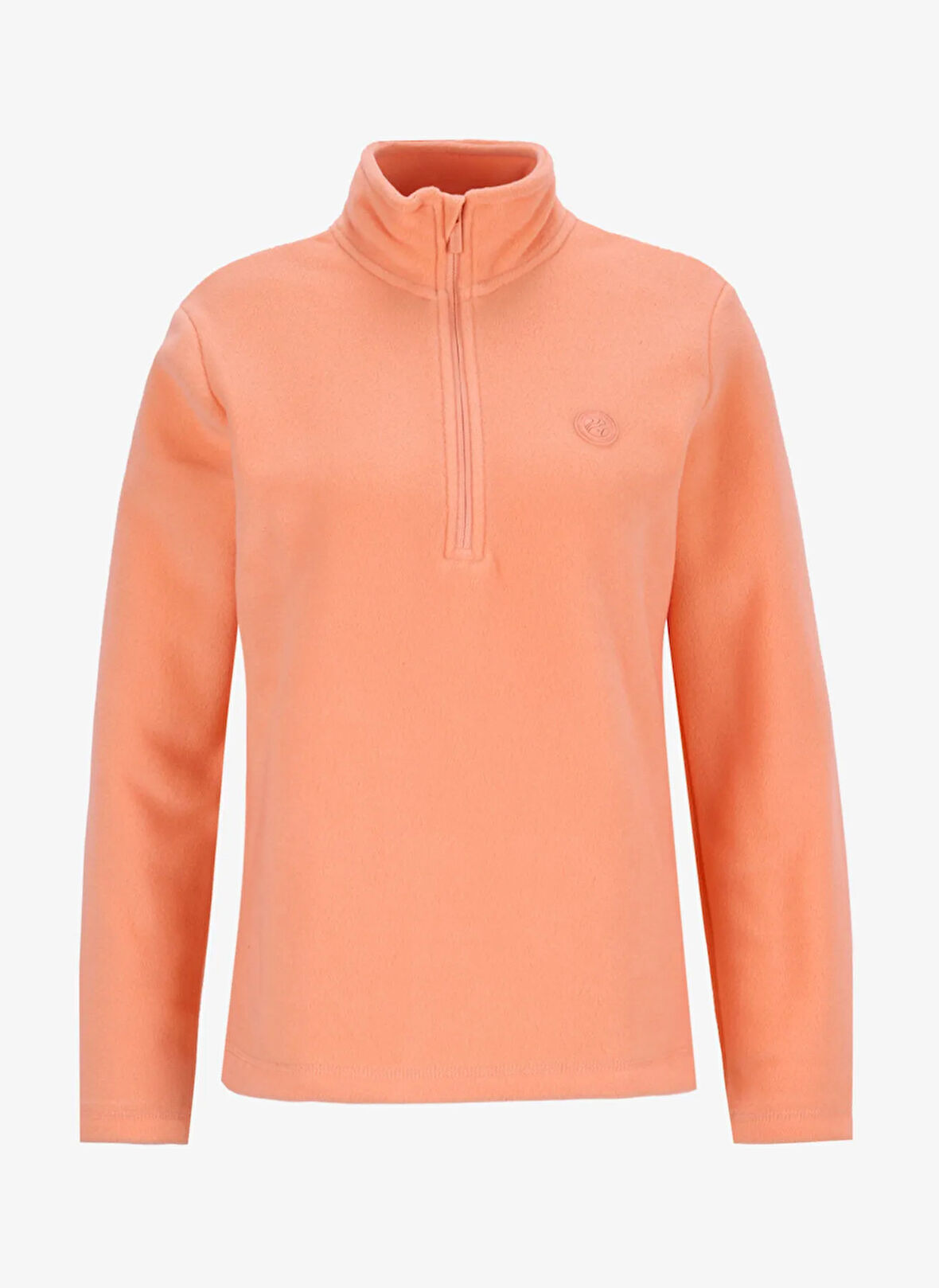 Discovery Expedition D5WL-SWT3302 Somon Fermuarlı Yaka Basic Düz Kadın Polar Sweatshırt