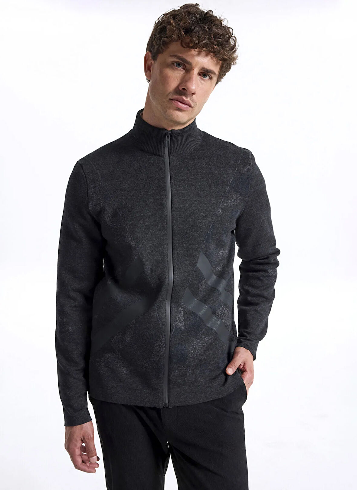 Fabrika Antrasit Erkek Hırka F5WM-HRK 2257