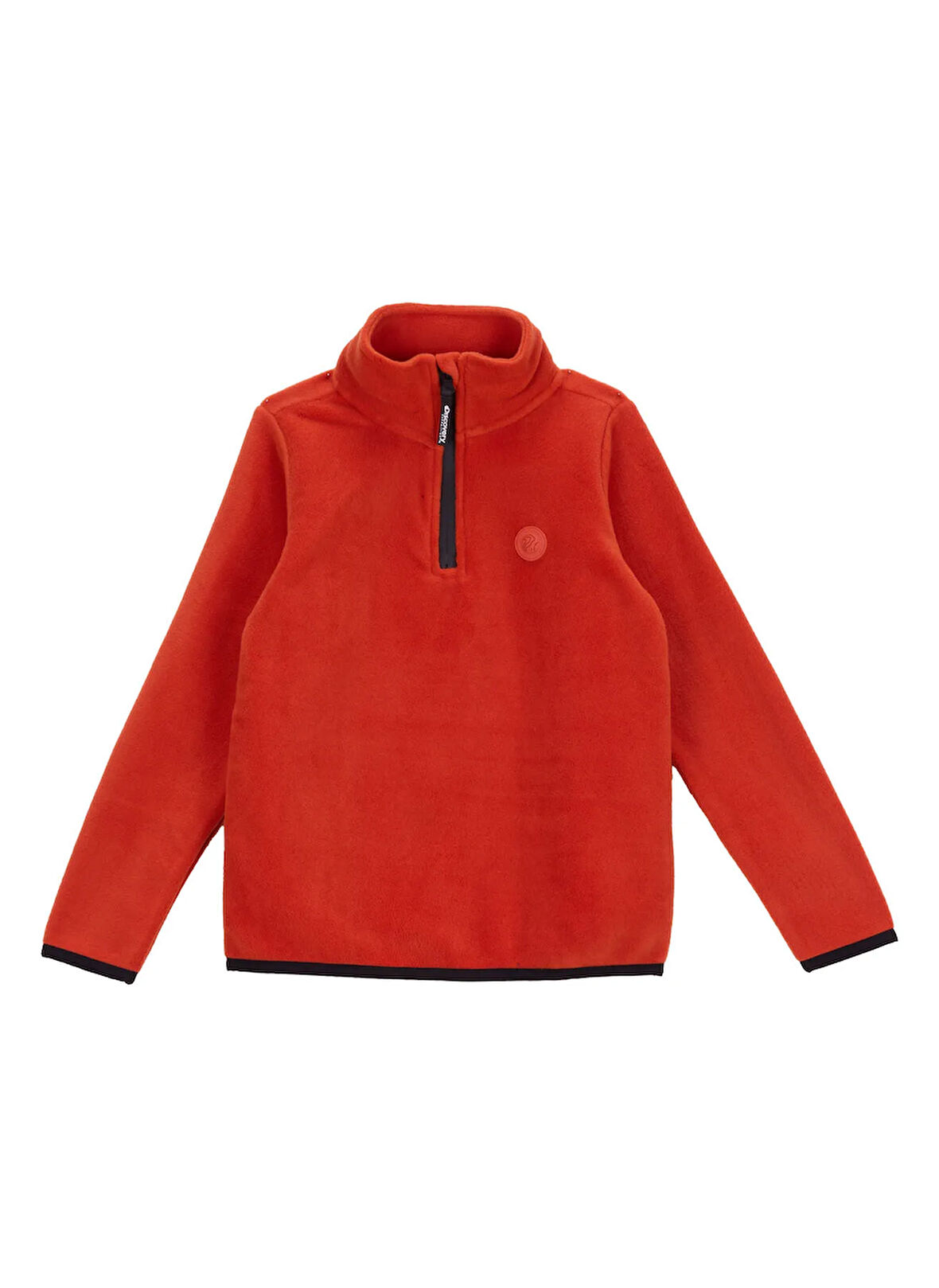 Kiremit Erkek Çocuk Fermuarlı Yaka Basic Fit Polar Sweatshırt D5WB-SWT3332