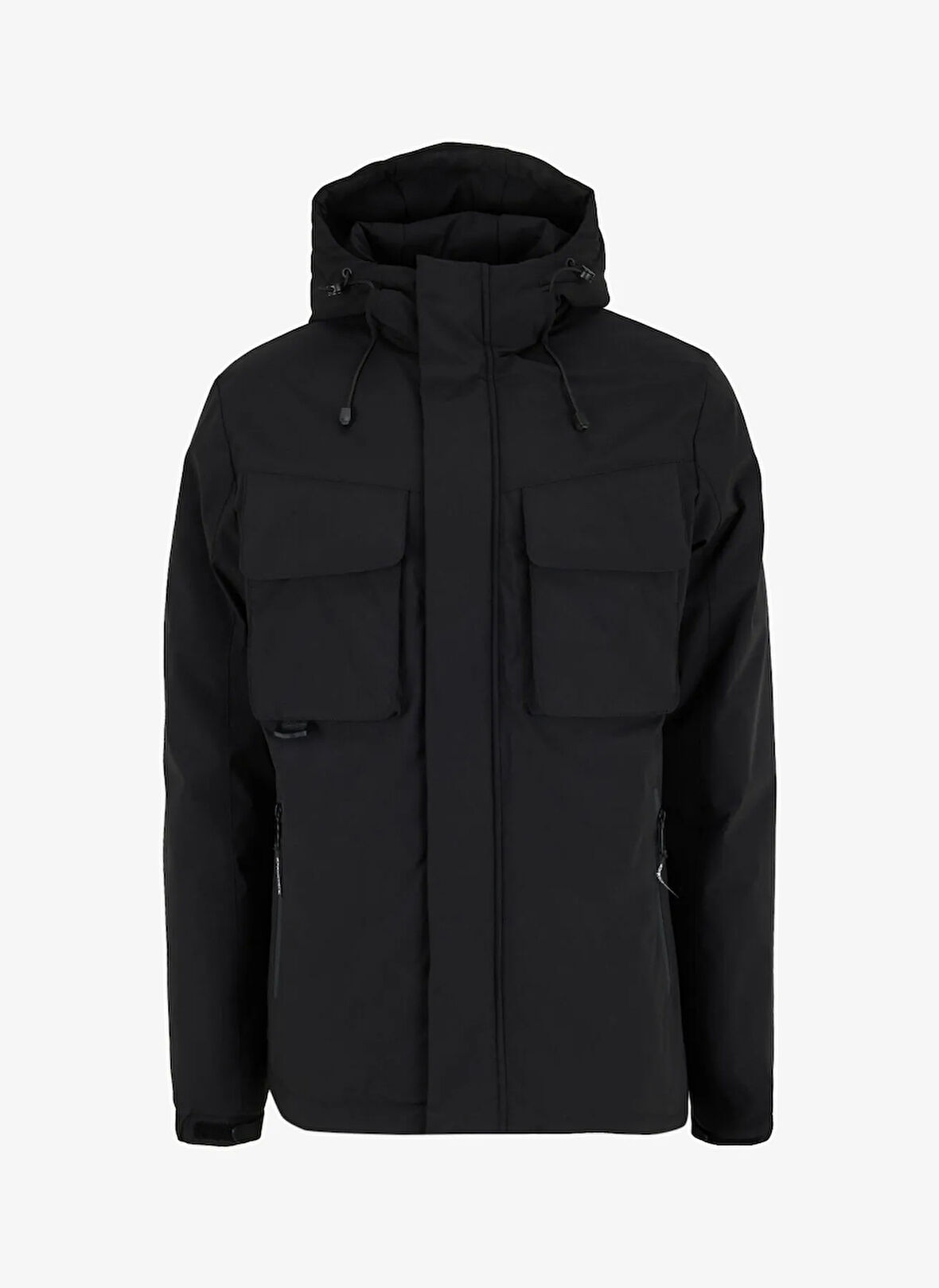 Discovery Expedition D5WM-MNT3729 Siyah Düz Erkek Mont