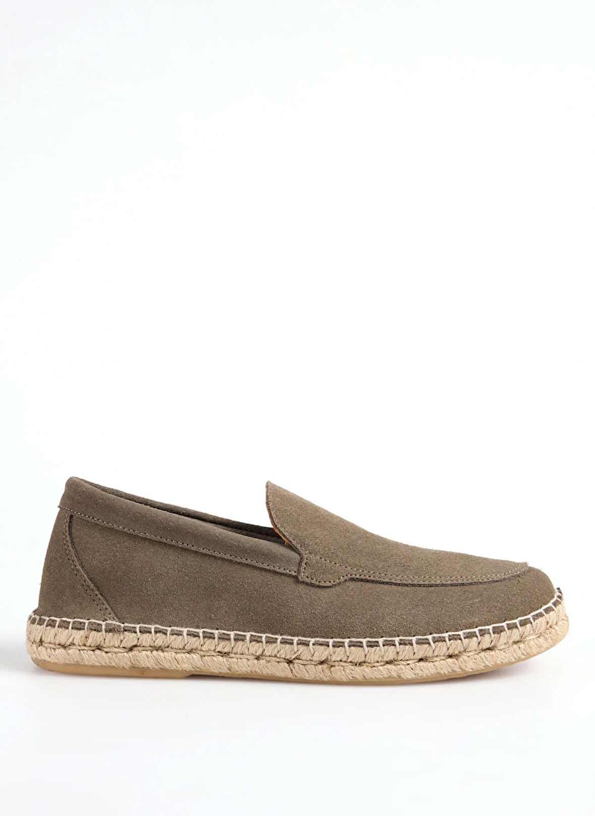 Abarca Deri Haki Erkek Espadril MOCASIN LISO