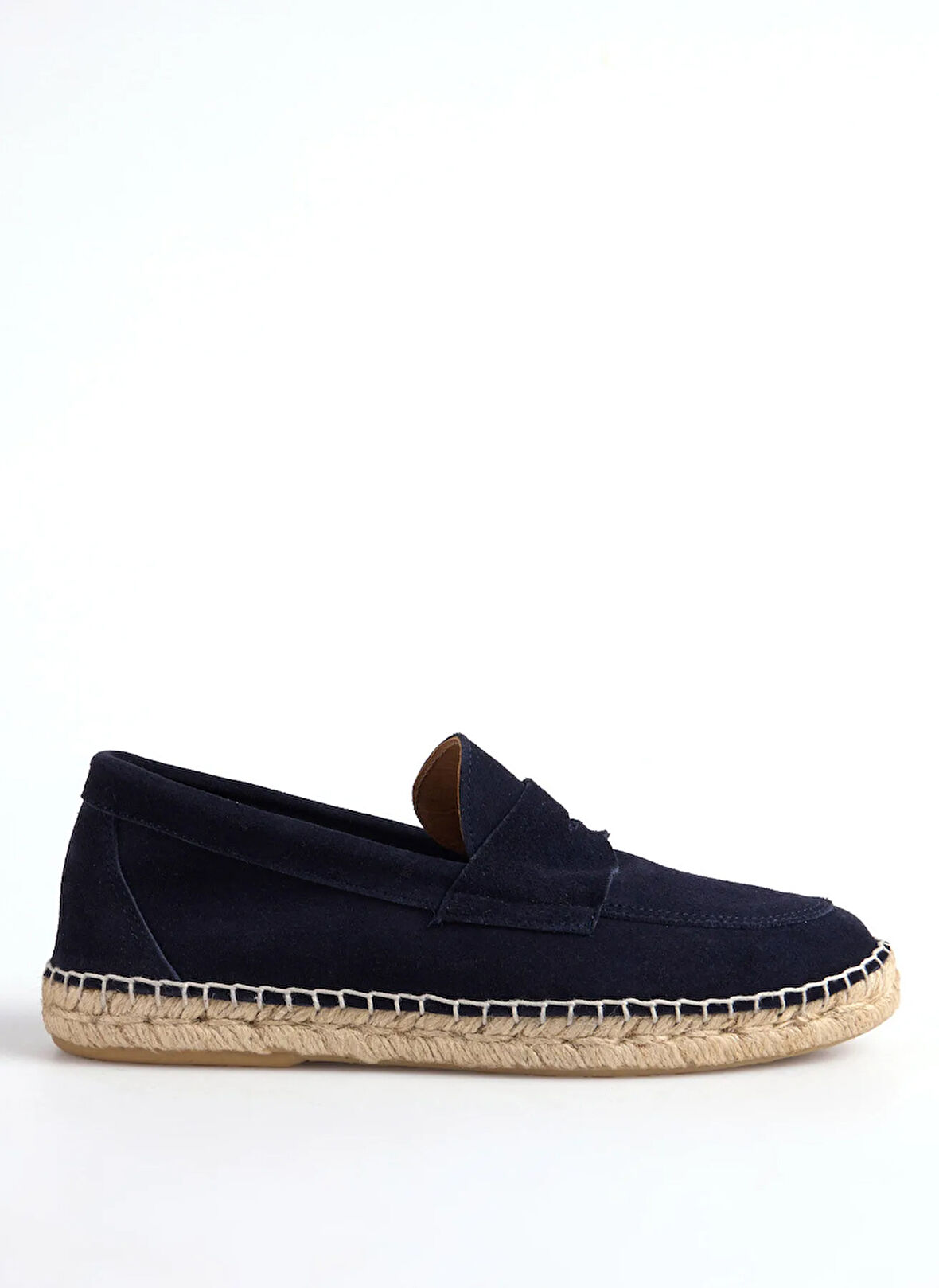 Abarca Deri Lacivert Erkek Espadril MOCASIN
