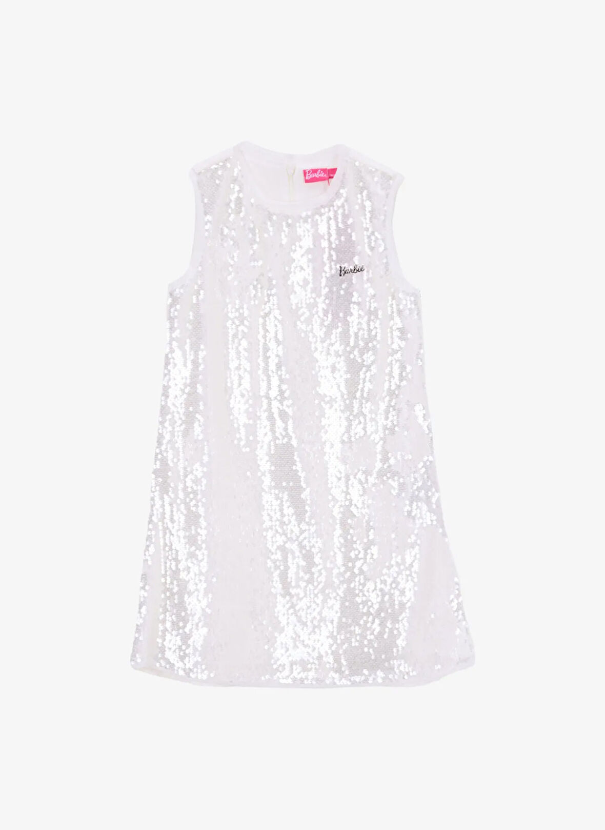 Barbie Payetli Ekru Kız Çocuk Abiye Elbise BRB5SG-ELB6549