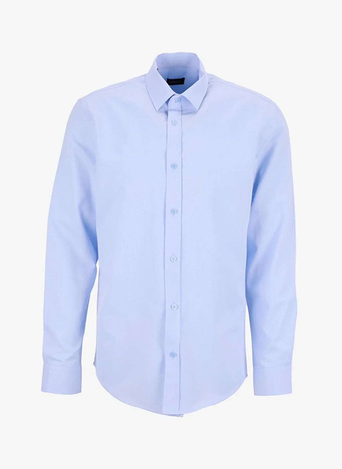 Fabrika Slim Fit Gömlek Yaka Armürlü Mavi Erkek Gömlek MAYDOS-Y 303