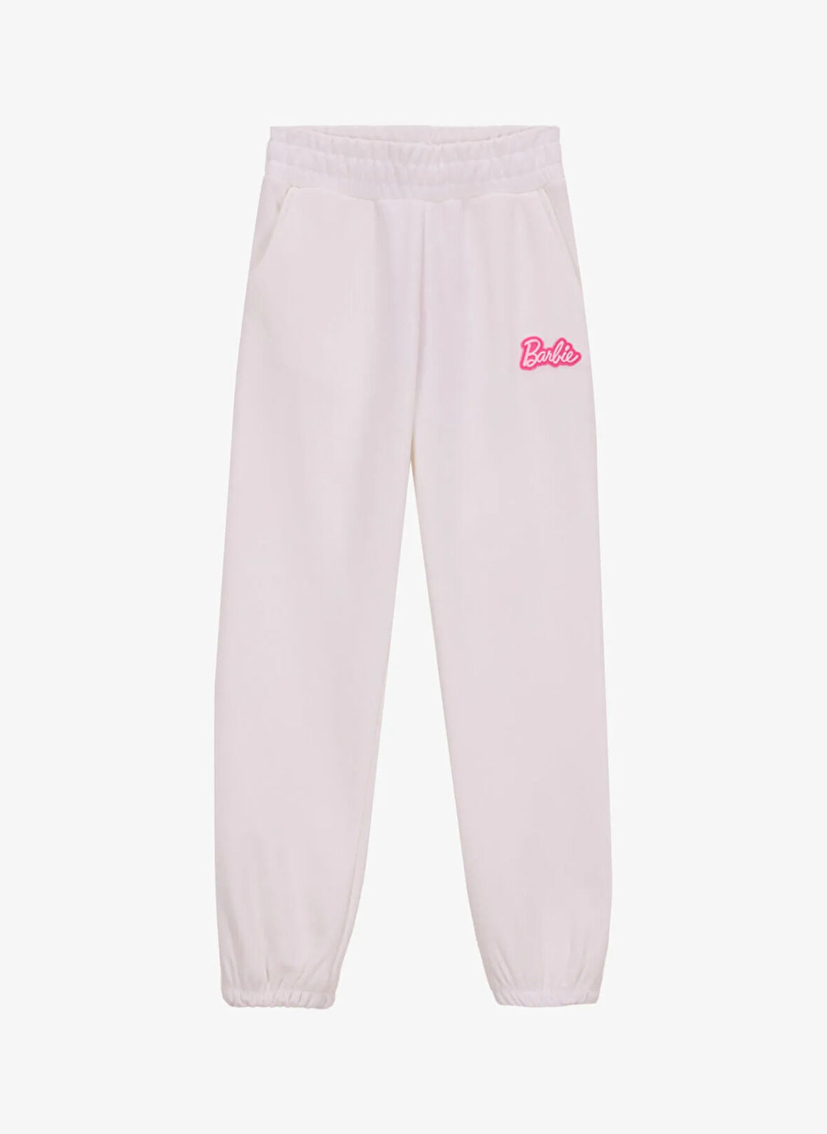 Barbie Lastikli Paça Ekru Kız Çocuk Eşofman Altı BRB5WG-EA6048